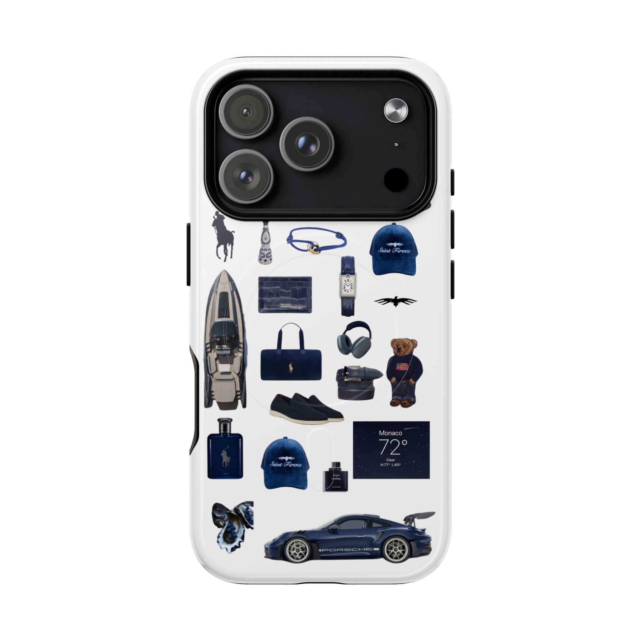 SAEVO Riviera Blue Magnetic iPhone Case