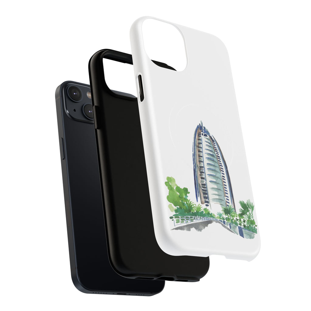 SAEVO Burj Al Arab Watercolor Magnetic iPhone Case