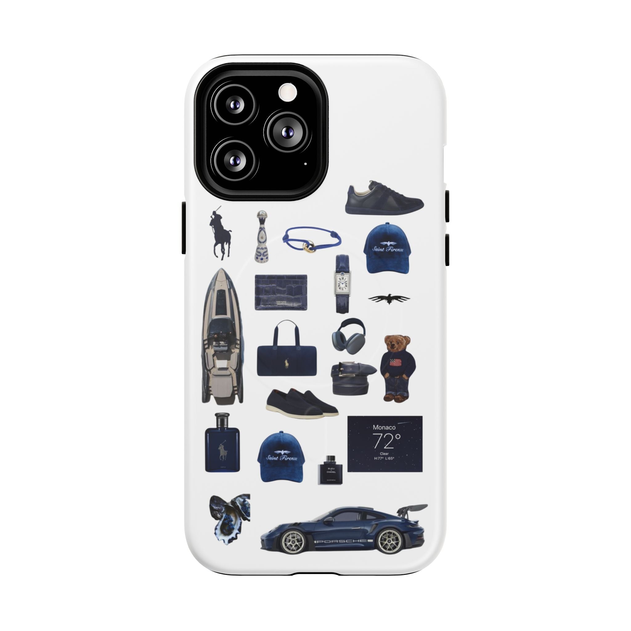 SAEVO Riviera Blue Magnetic iPhone Case