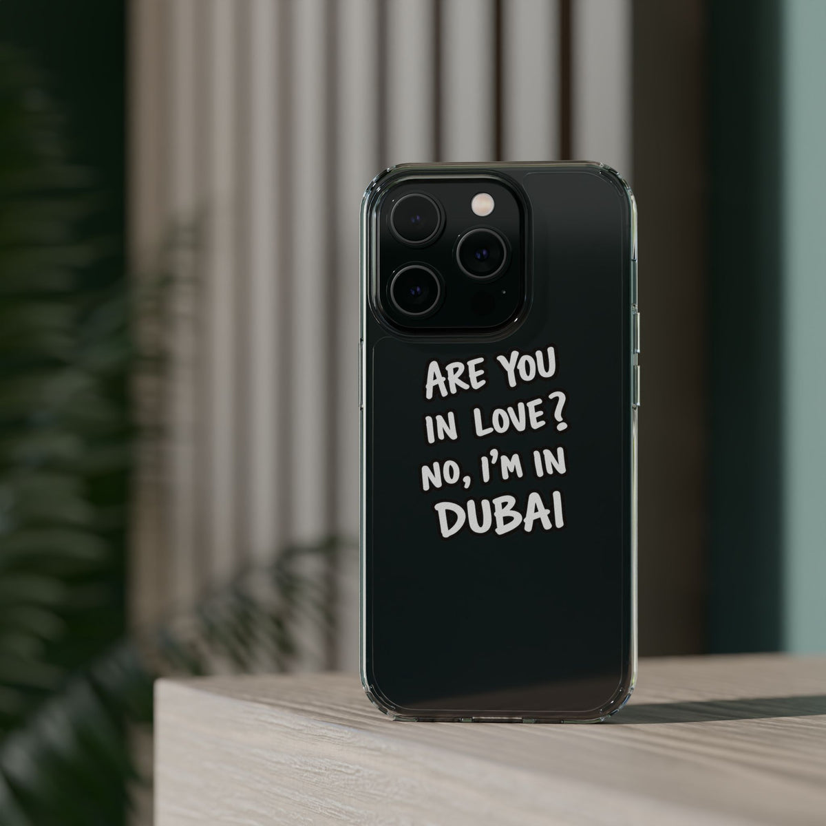 Dubai Love Clear Impact-Resistant Case