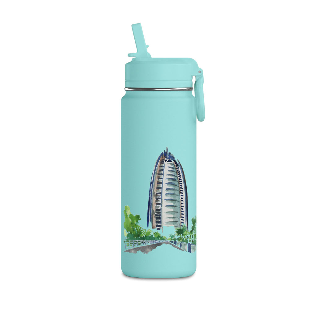 SAEVO Burj Al Arab Watercolor Mini Water Bottle – 0.6L
