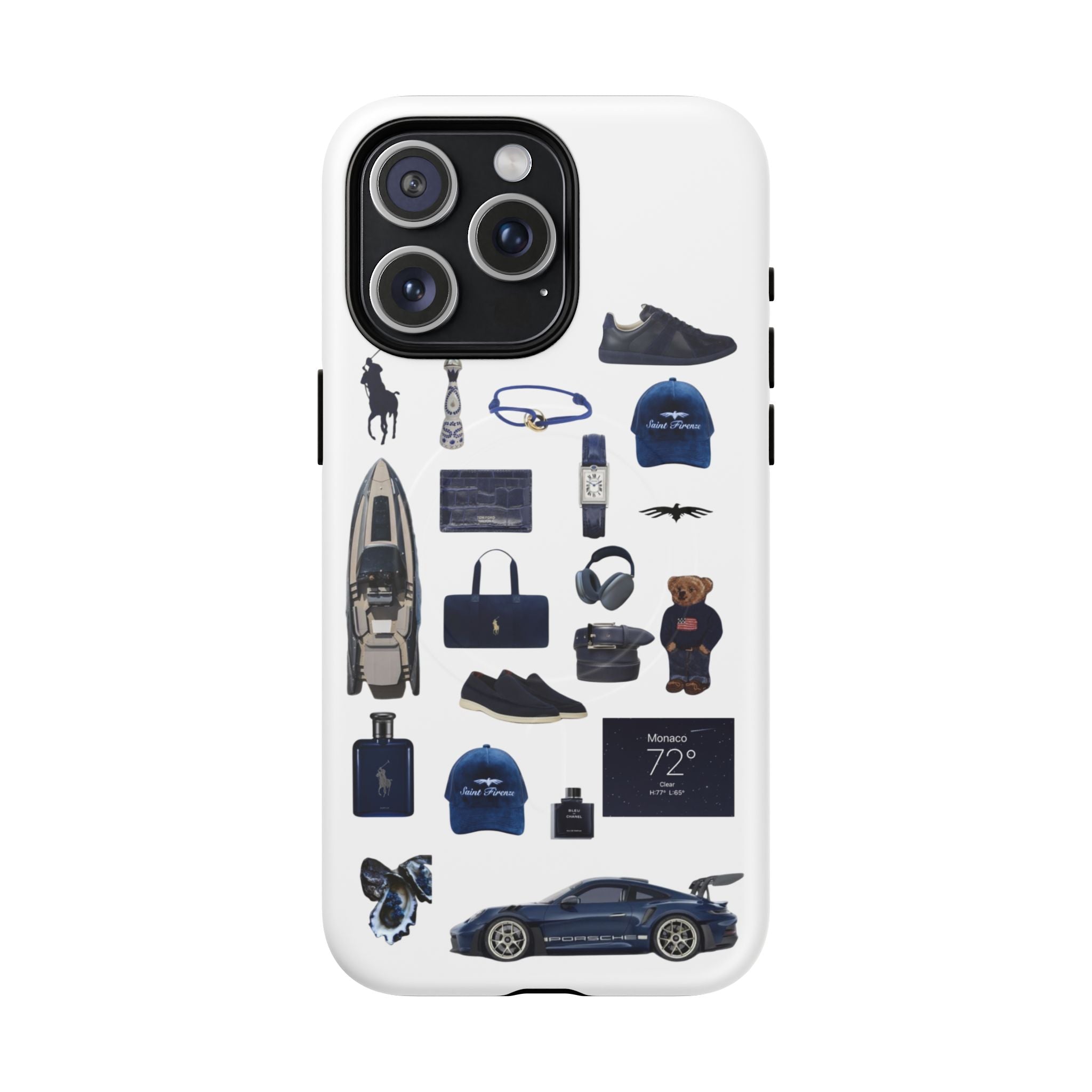 SAEVO Riviera Blue Magnetic iPhone Case