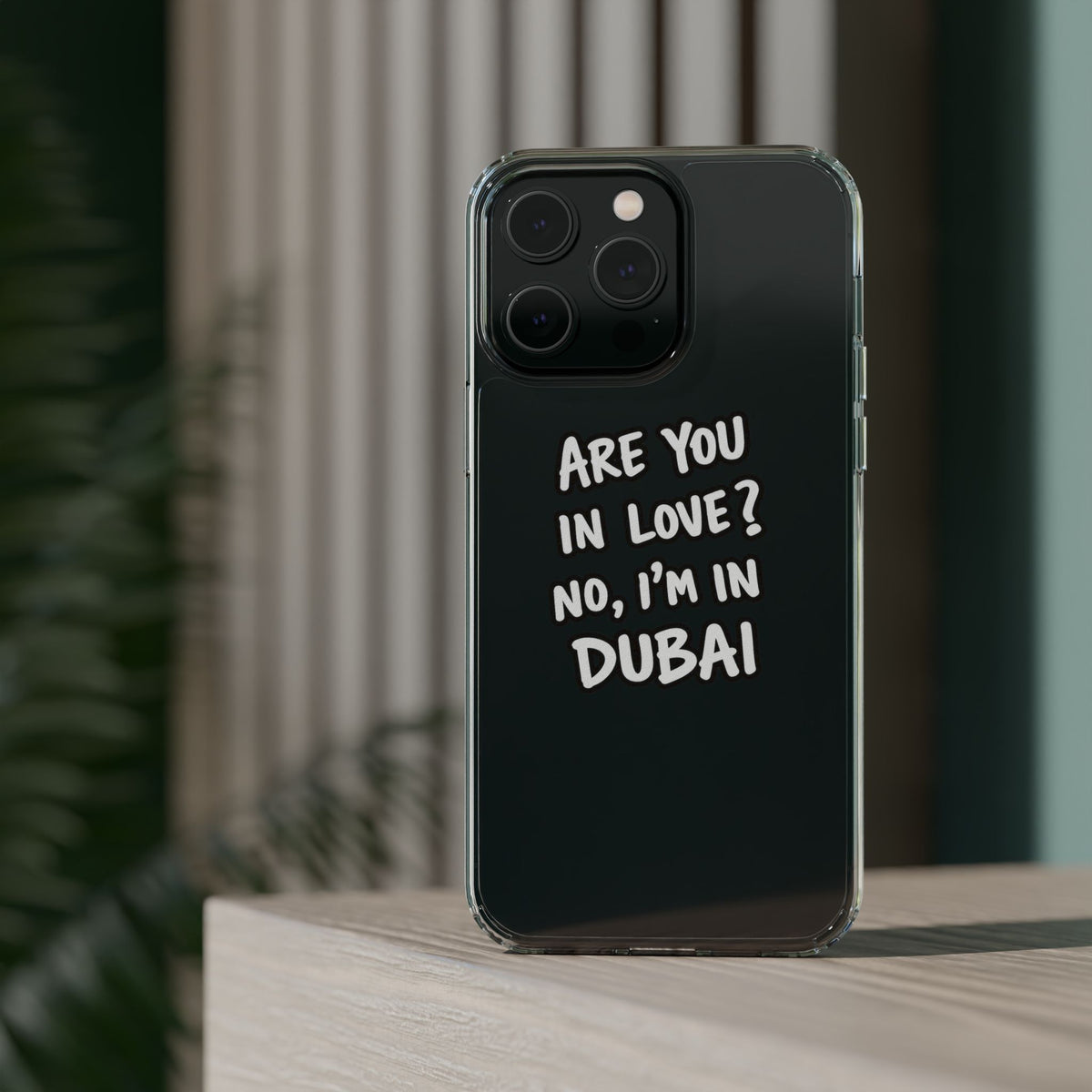 Dubai Love Clear Impact-Resistant Case