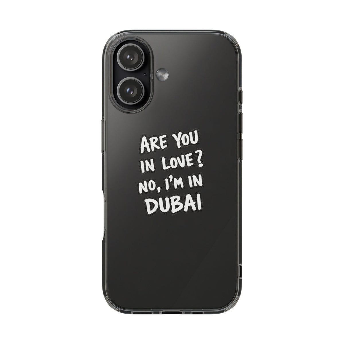 Dubai Love Clear Impact-Resistant Case