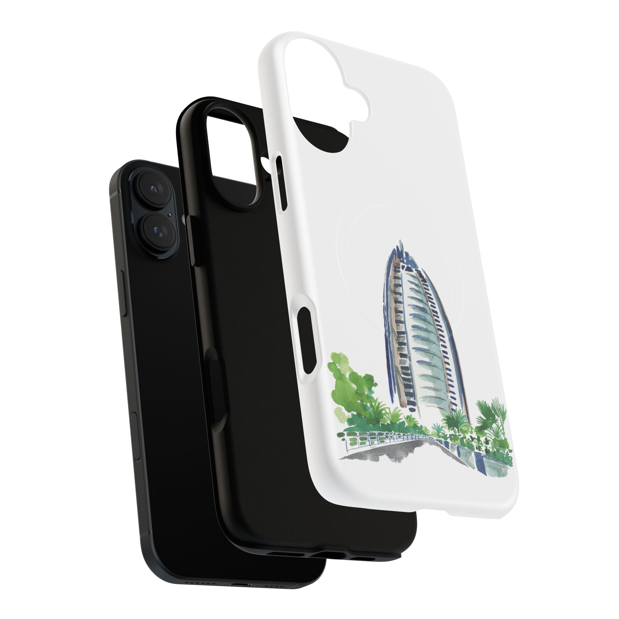 SAEVO Burj Al Arab Watercolor Magnetic iPhone Case