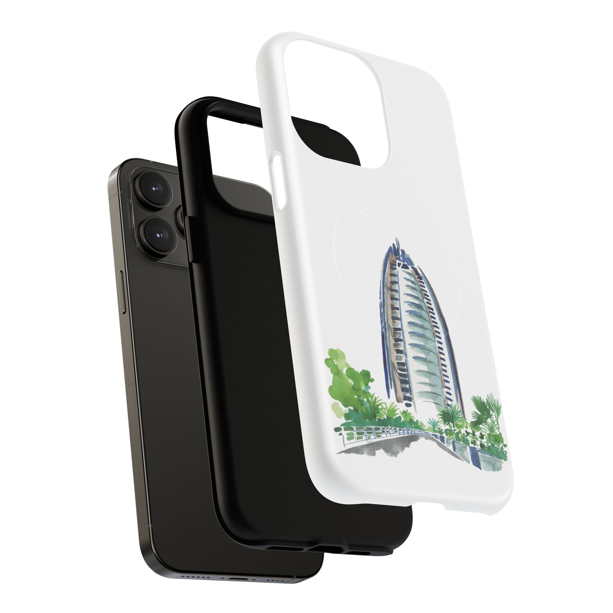 SAEVO Burj Al Arab Watercolor Magnetic iPhone Case