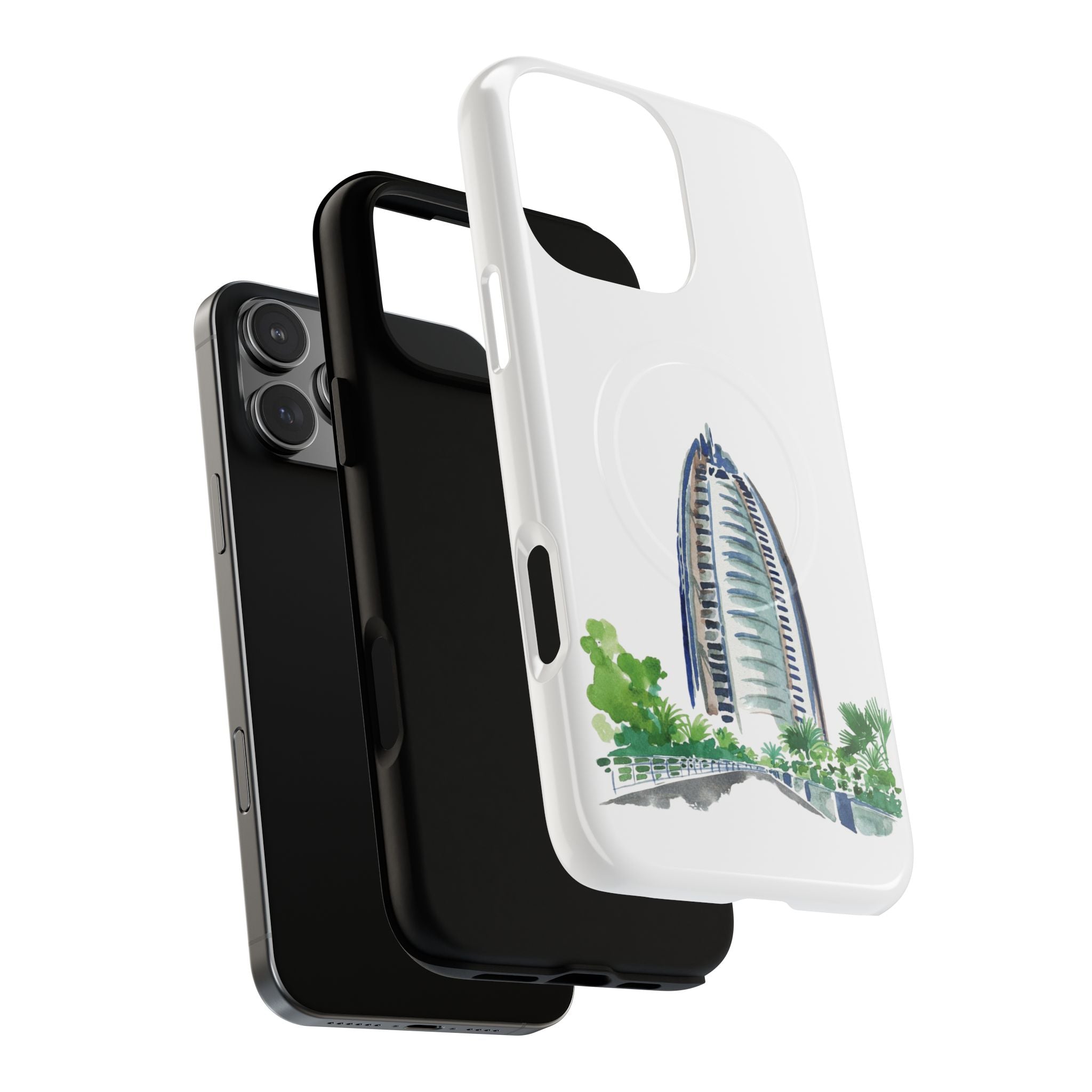 SAEVO Burj Al Arab Watercolor Magnetic iPhone Case
