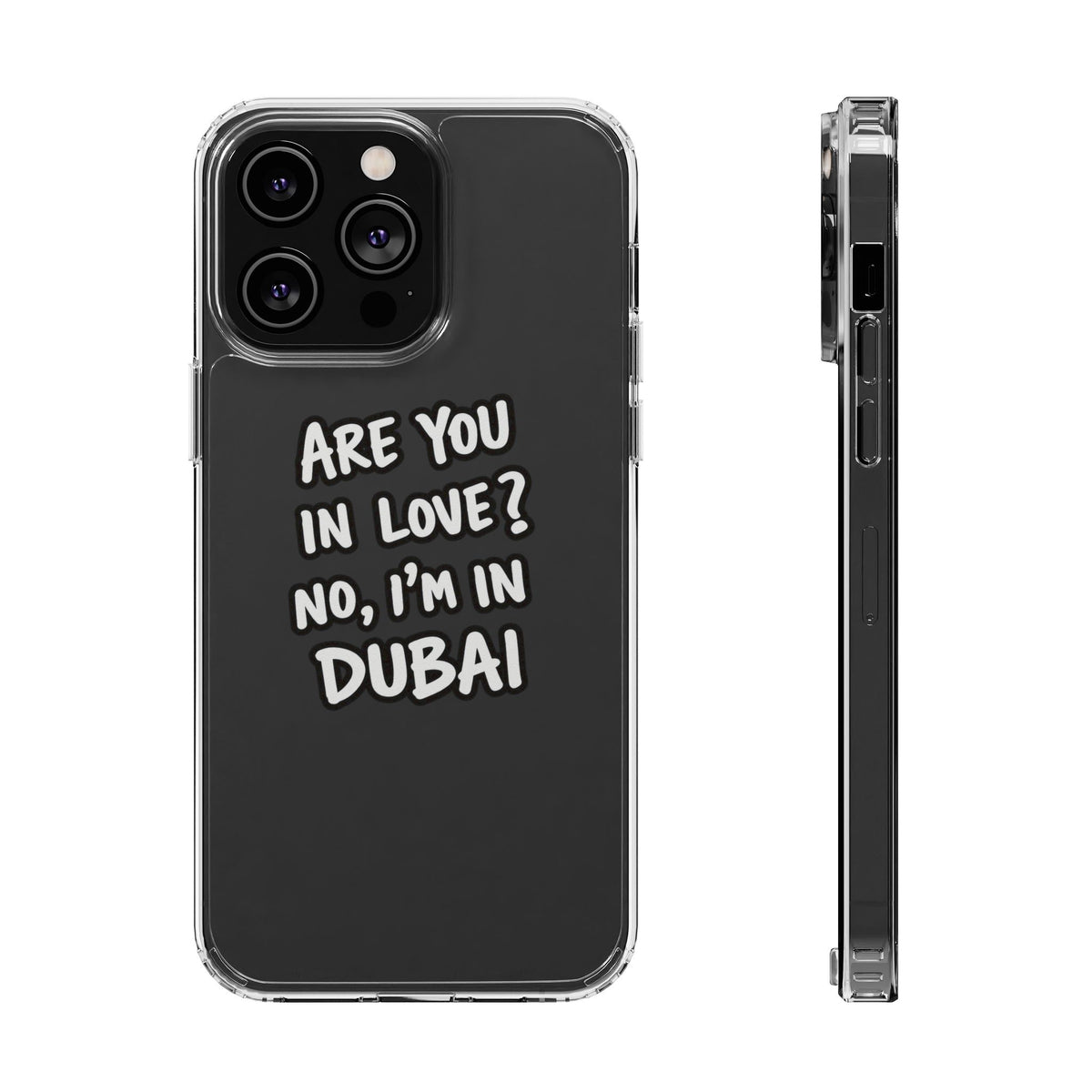Dubai Love Clear Impact-Resistant Case