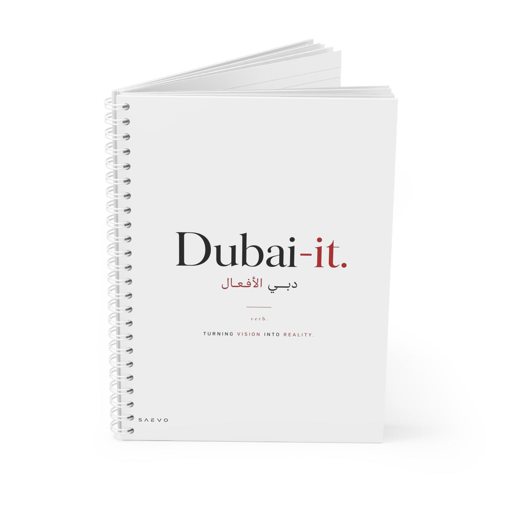 SAEVO Dubai-it Spiral Notebook