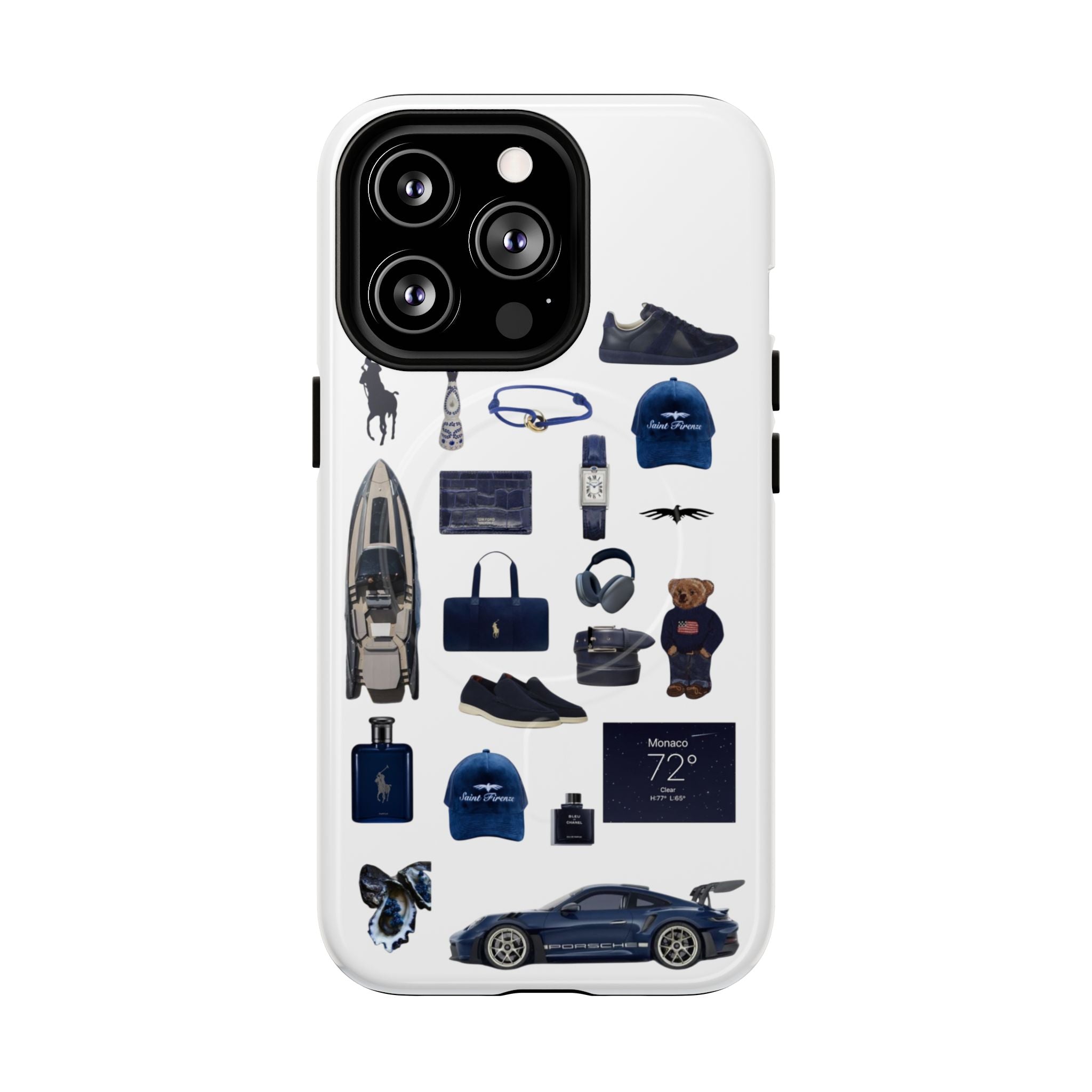 SAEVO Riviera Blue Magnetic iPhone Case