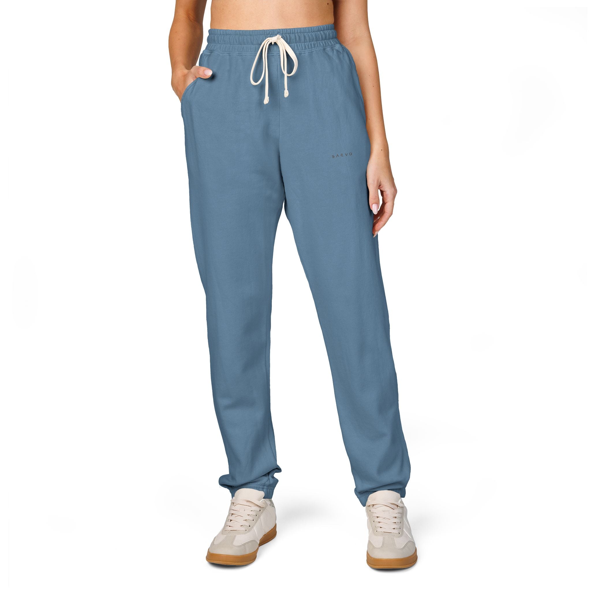 SAEVO Garment-Dyed Fleece Sweatpants