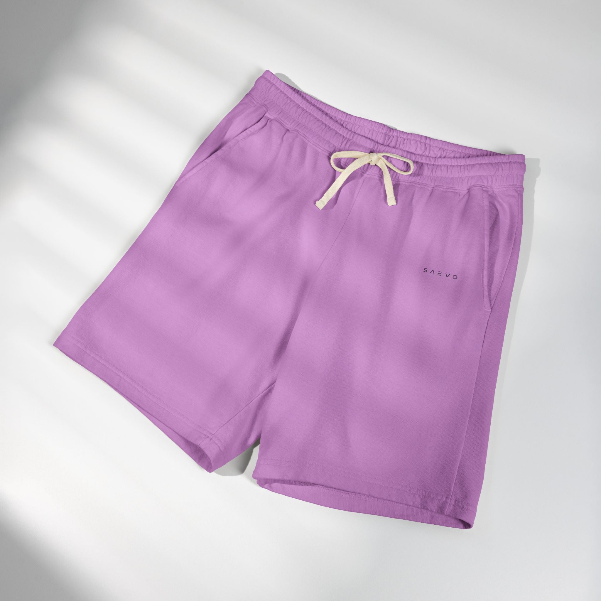 SAEVO Garment-Dyed Fleece Sweat Shorts