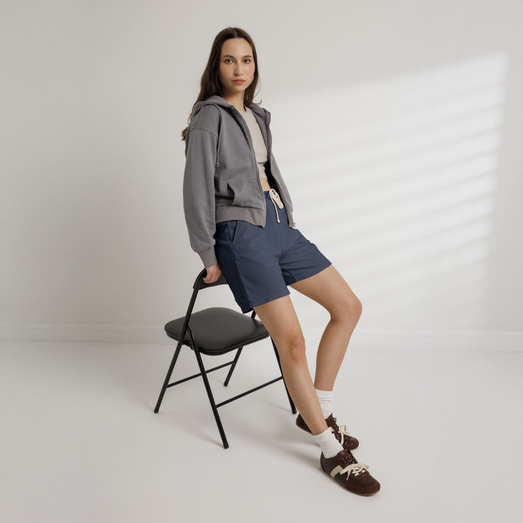 SAEVO Garment-Dyed Fleece Sweat Shorts