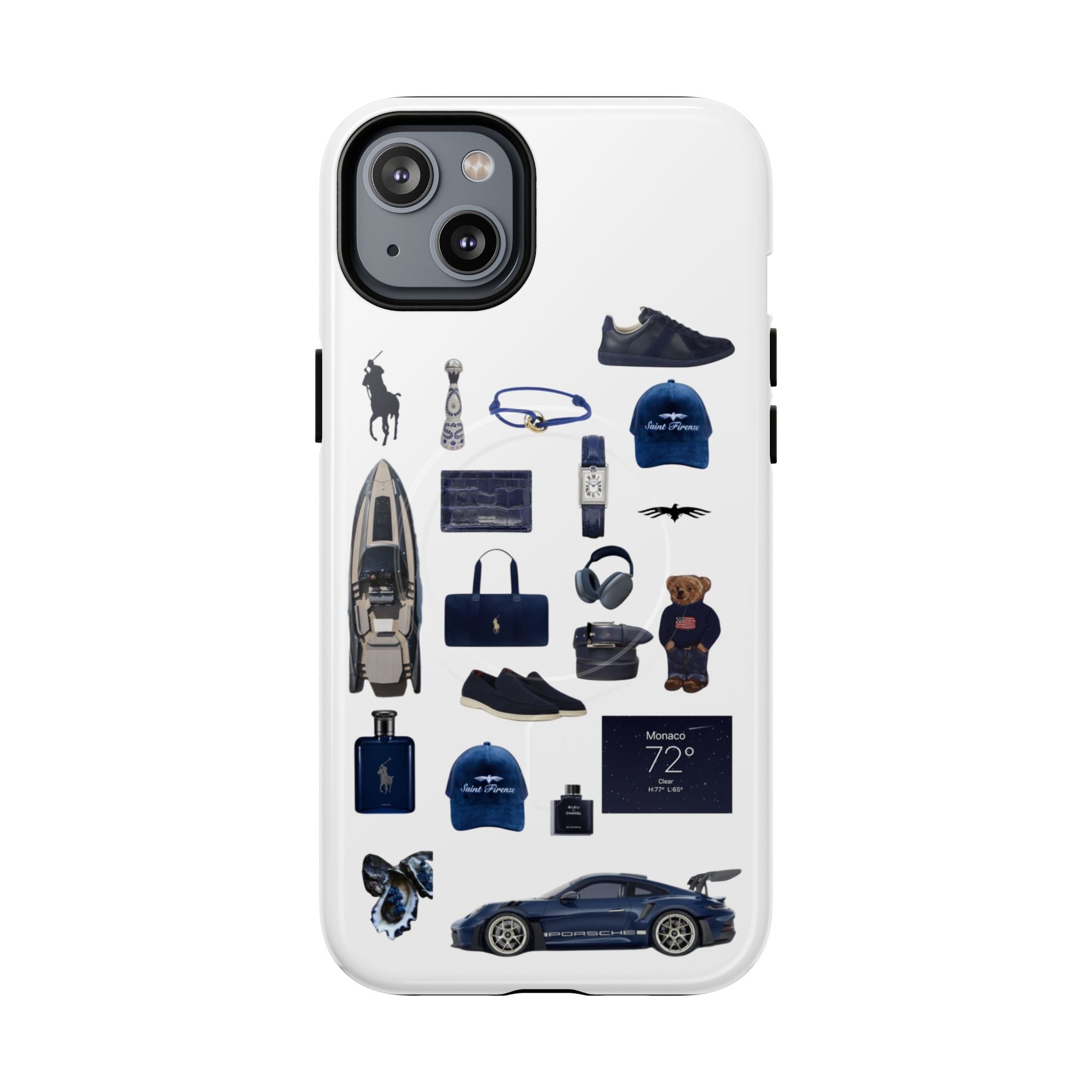 SAEVO Riviera Blue Magnetic iPhone Case