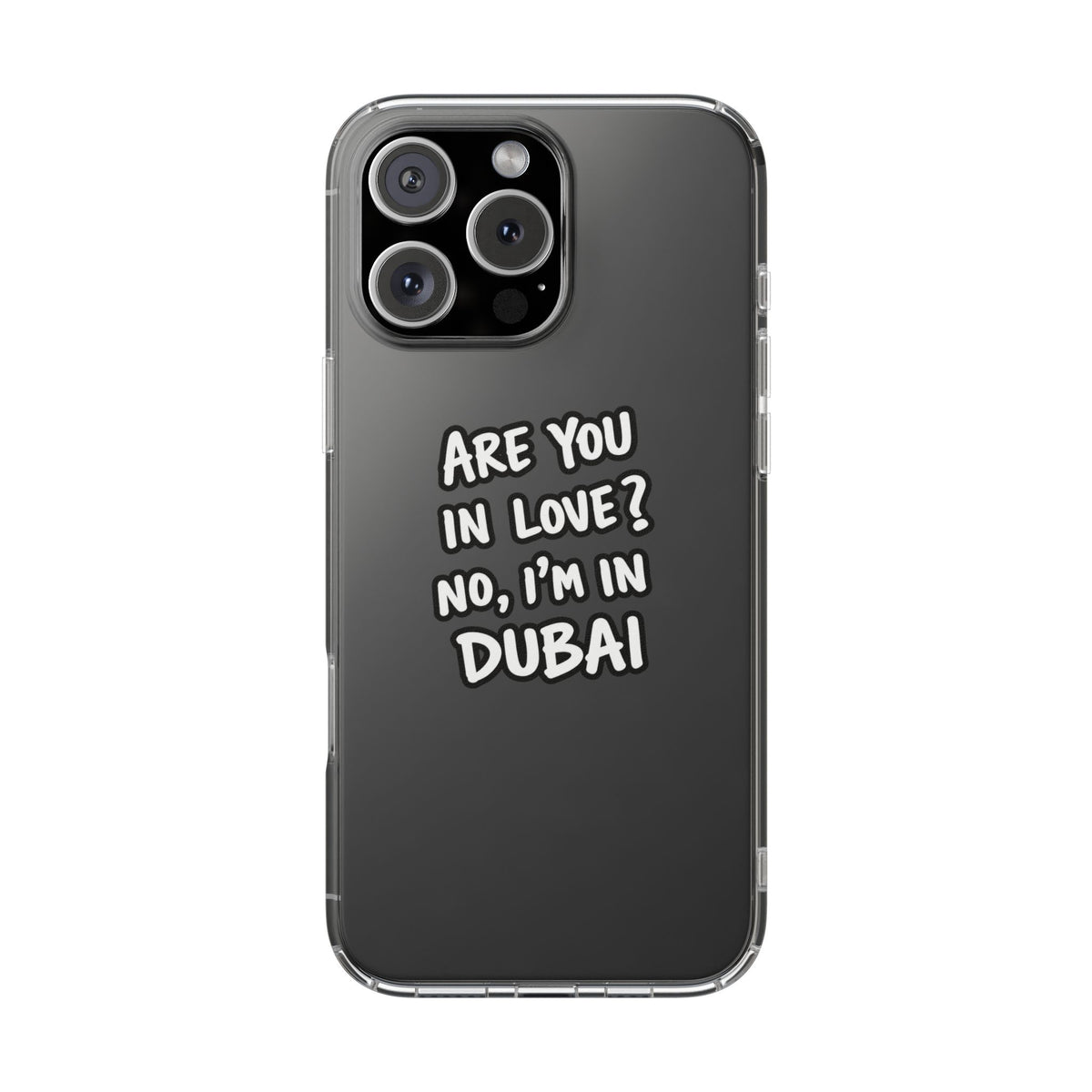Dubai Love Clear Impact-Resistant Case