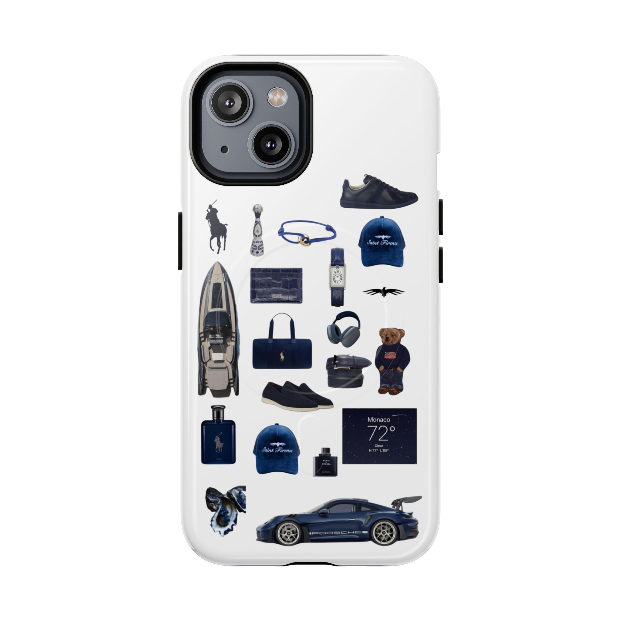 SAEVO Riviera Blue Magnetic iPhone Case