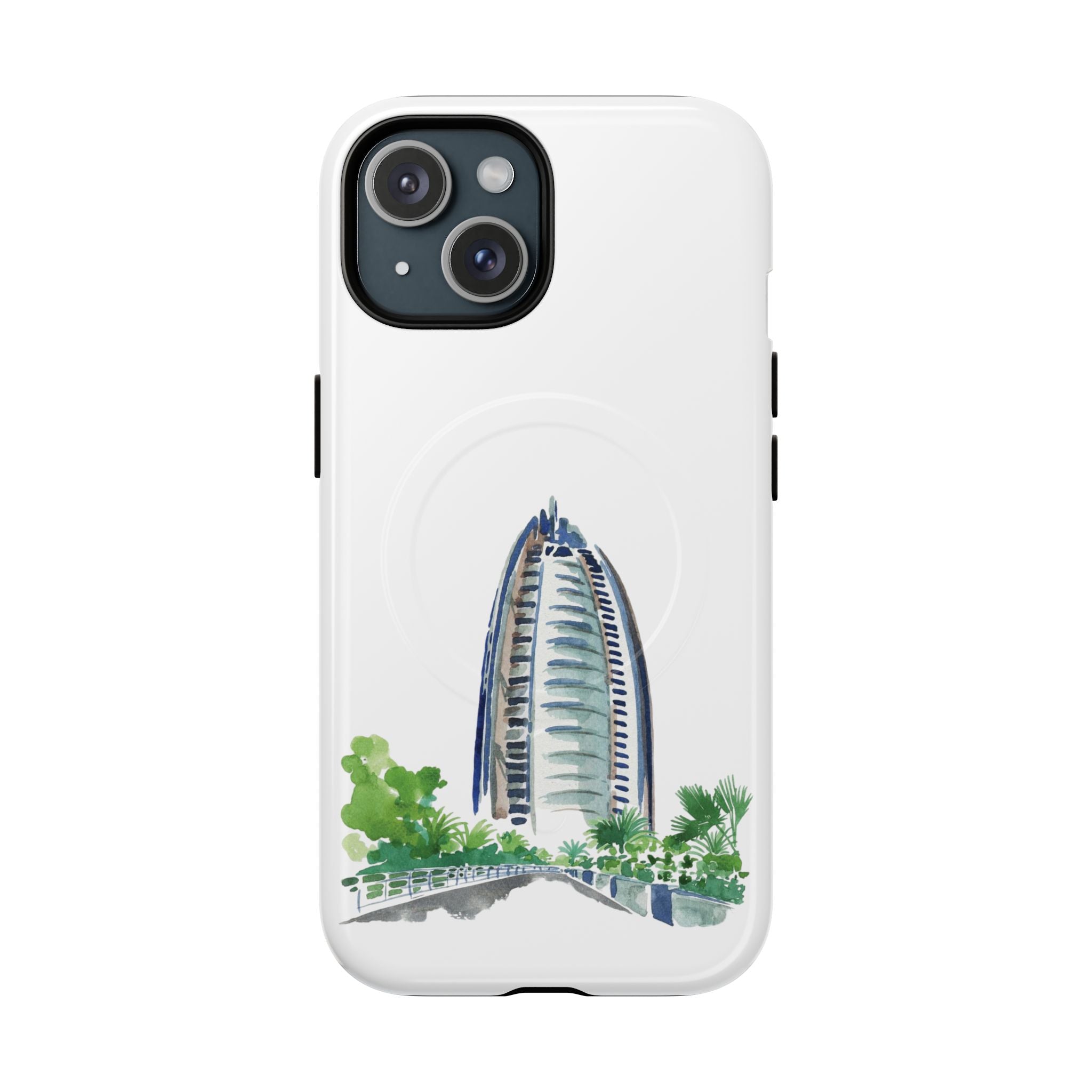 SAEVO Burj Al Arab Watercolor Magnetic iPhone Case