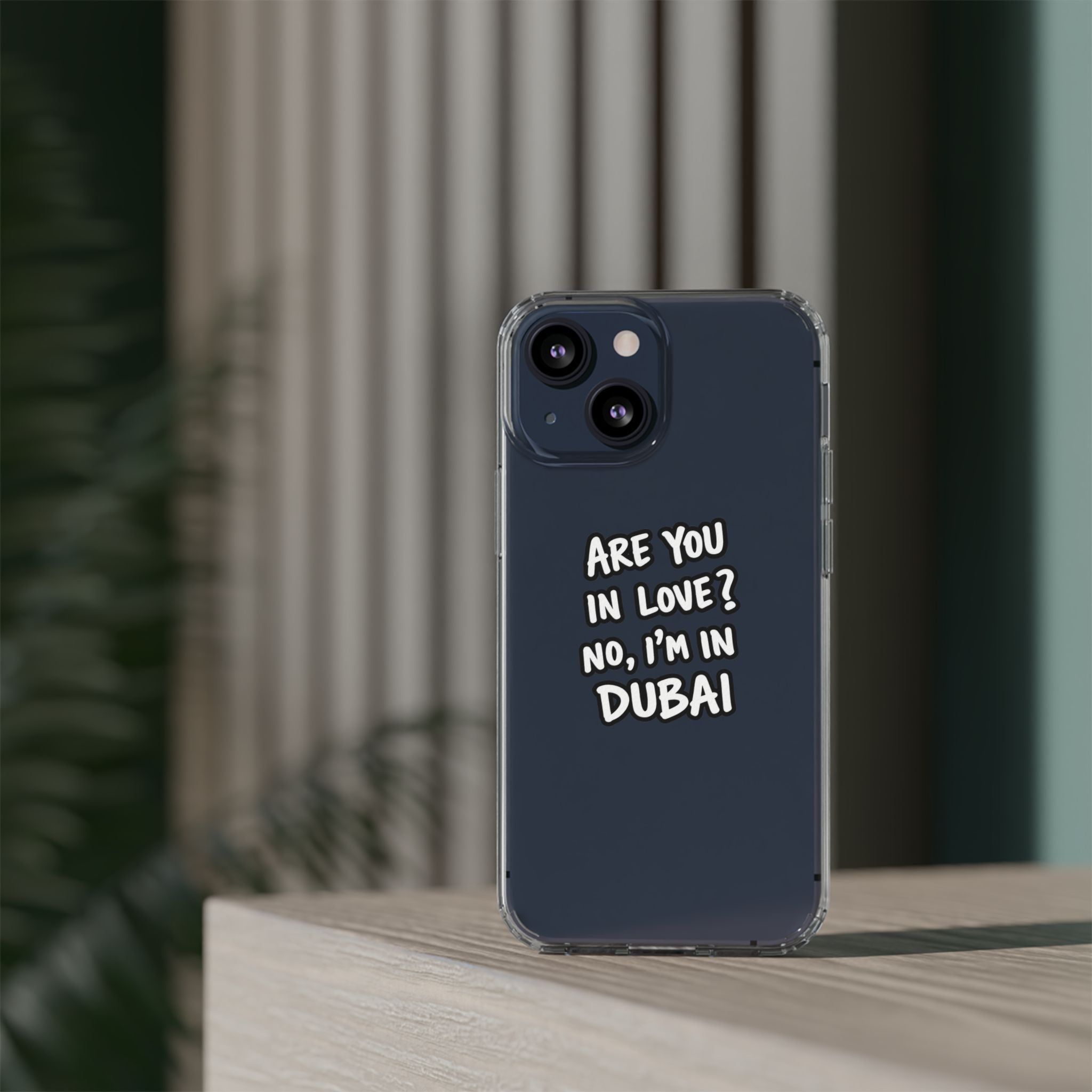 Dubai Love Clear Impact-Resistant Case