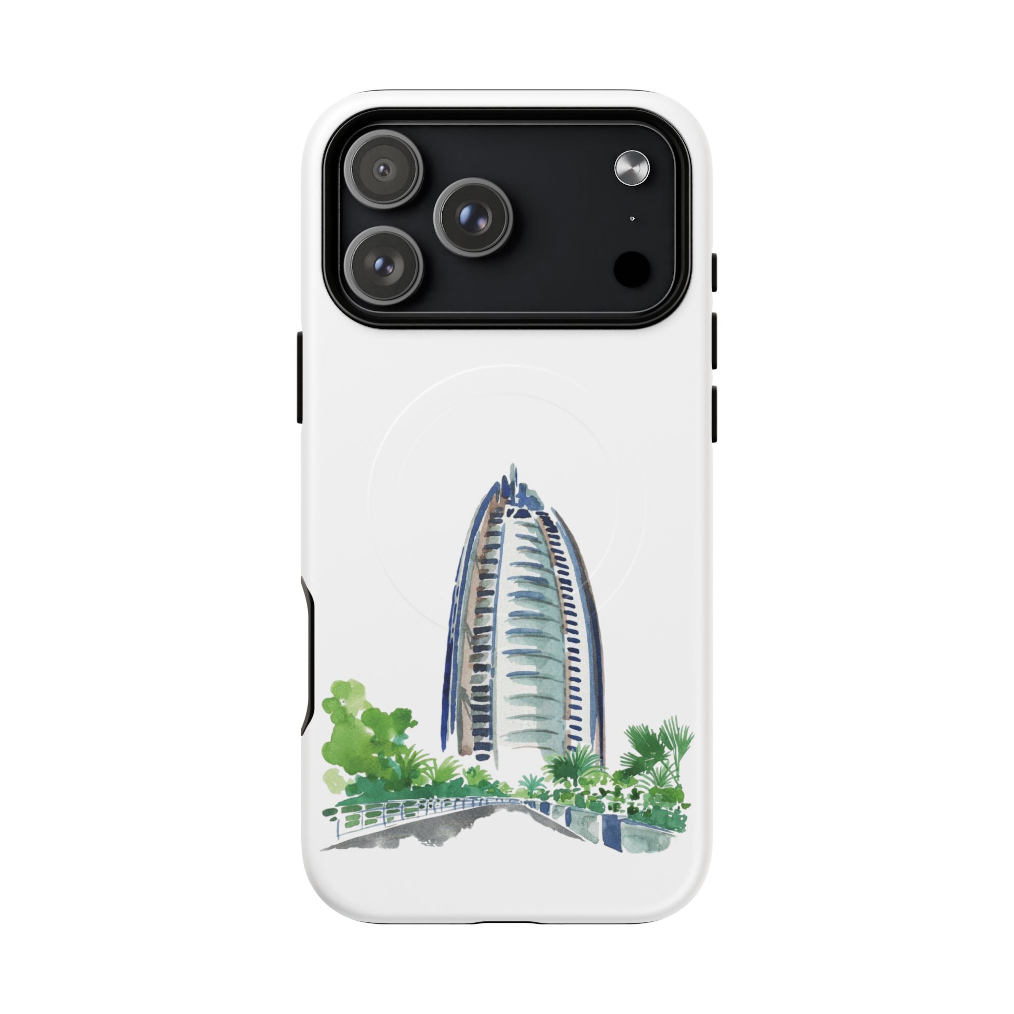 SAEVO Burj Al Arab Watercolor Magnetic iPhone Case