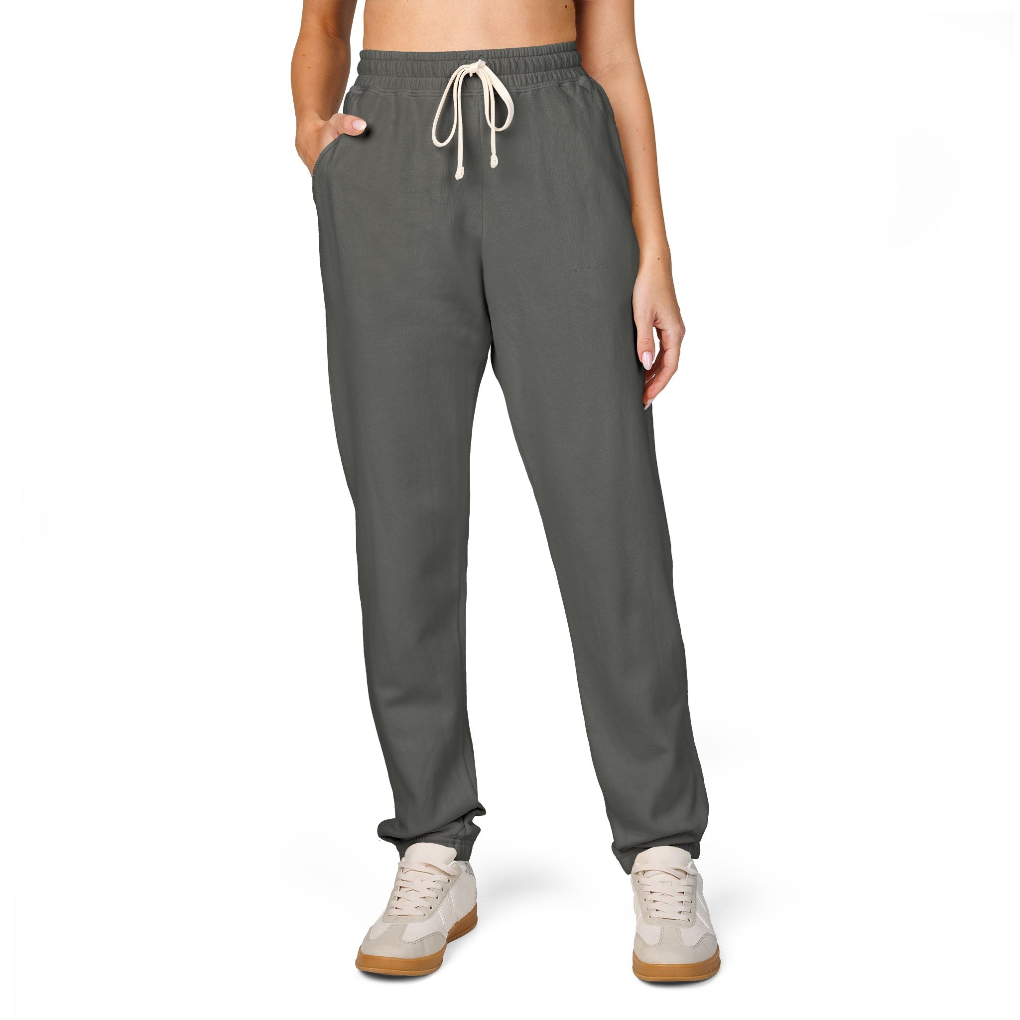 SAEVO Garment-Dyed Fleece Sweatpants