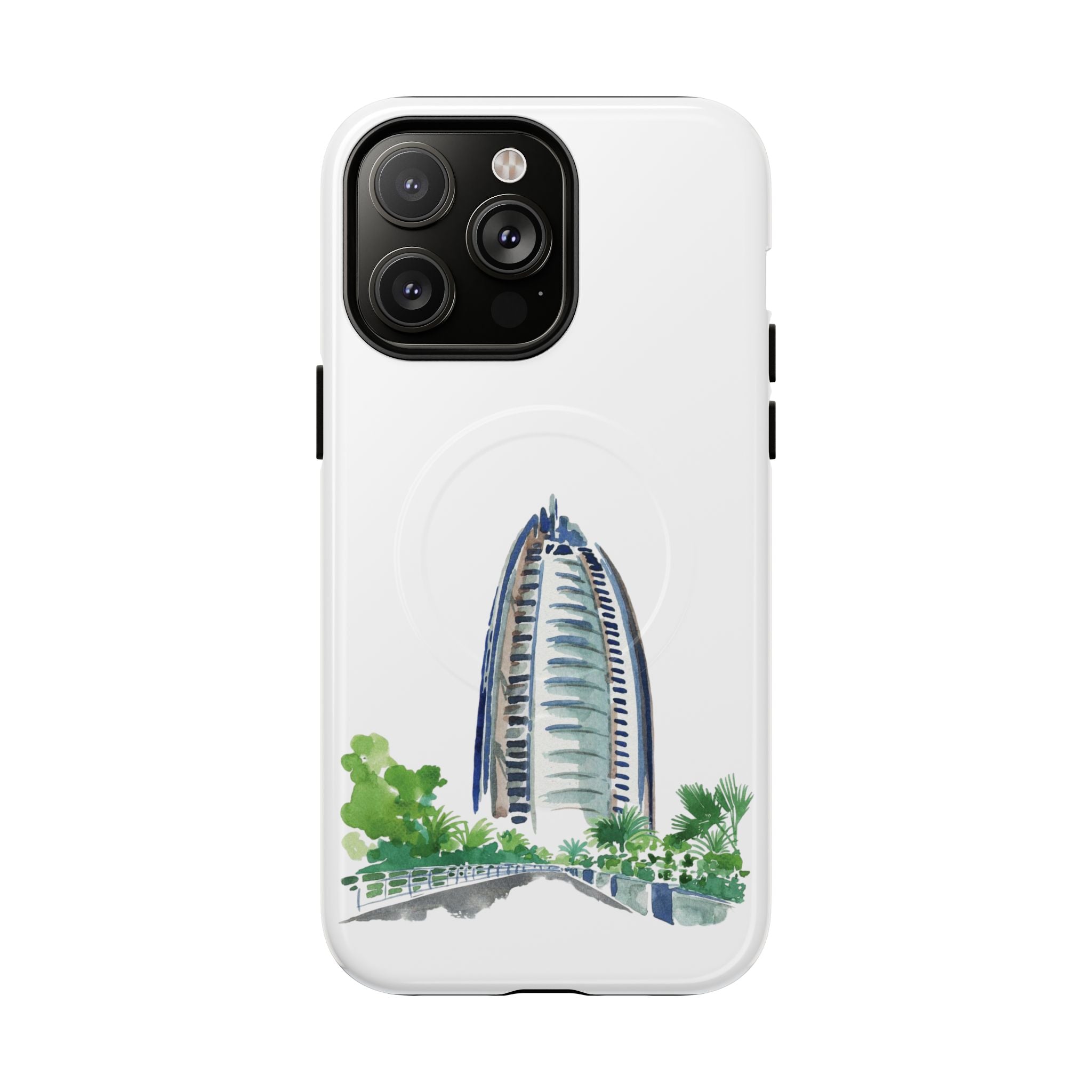 SAEVO Burj Al Arab Watercolor Magnetic iPhone Case