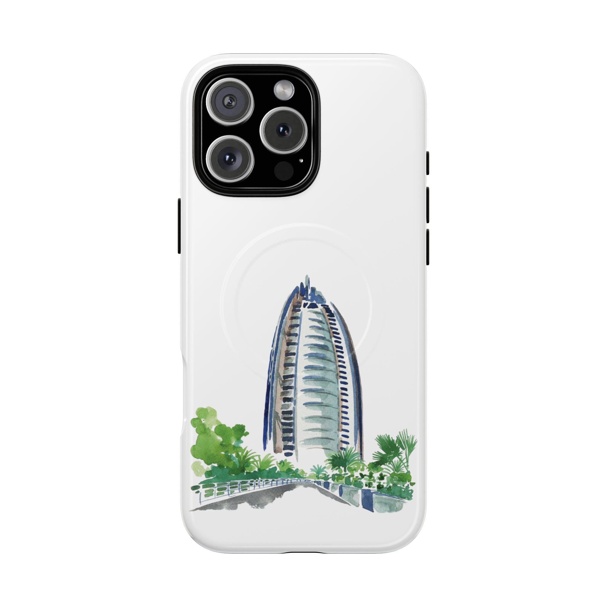 SAEVO Burj Al Arab Watercolor Magnetic iPhone Case