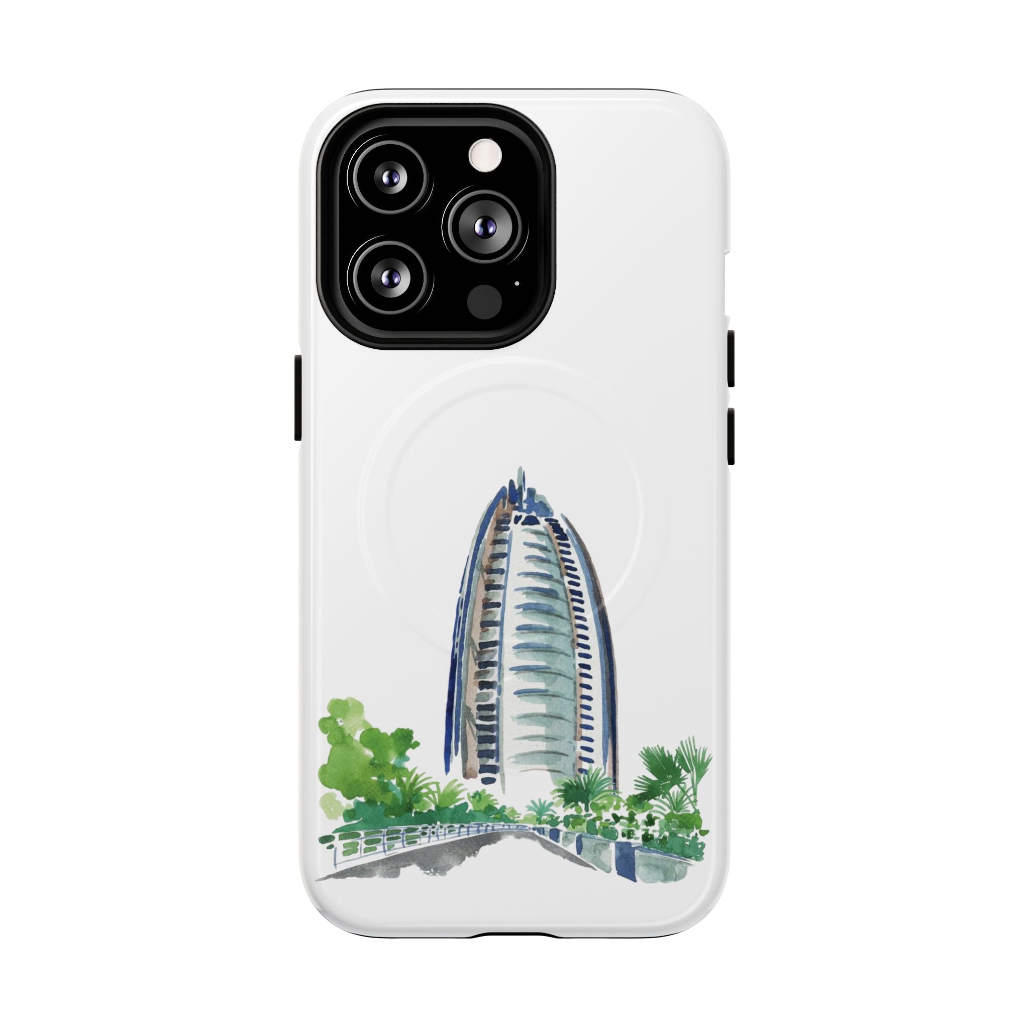 SAEVO Burj Al Arab Watercolor Magnetic iPhone Case