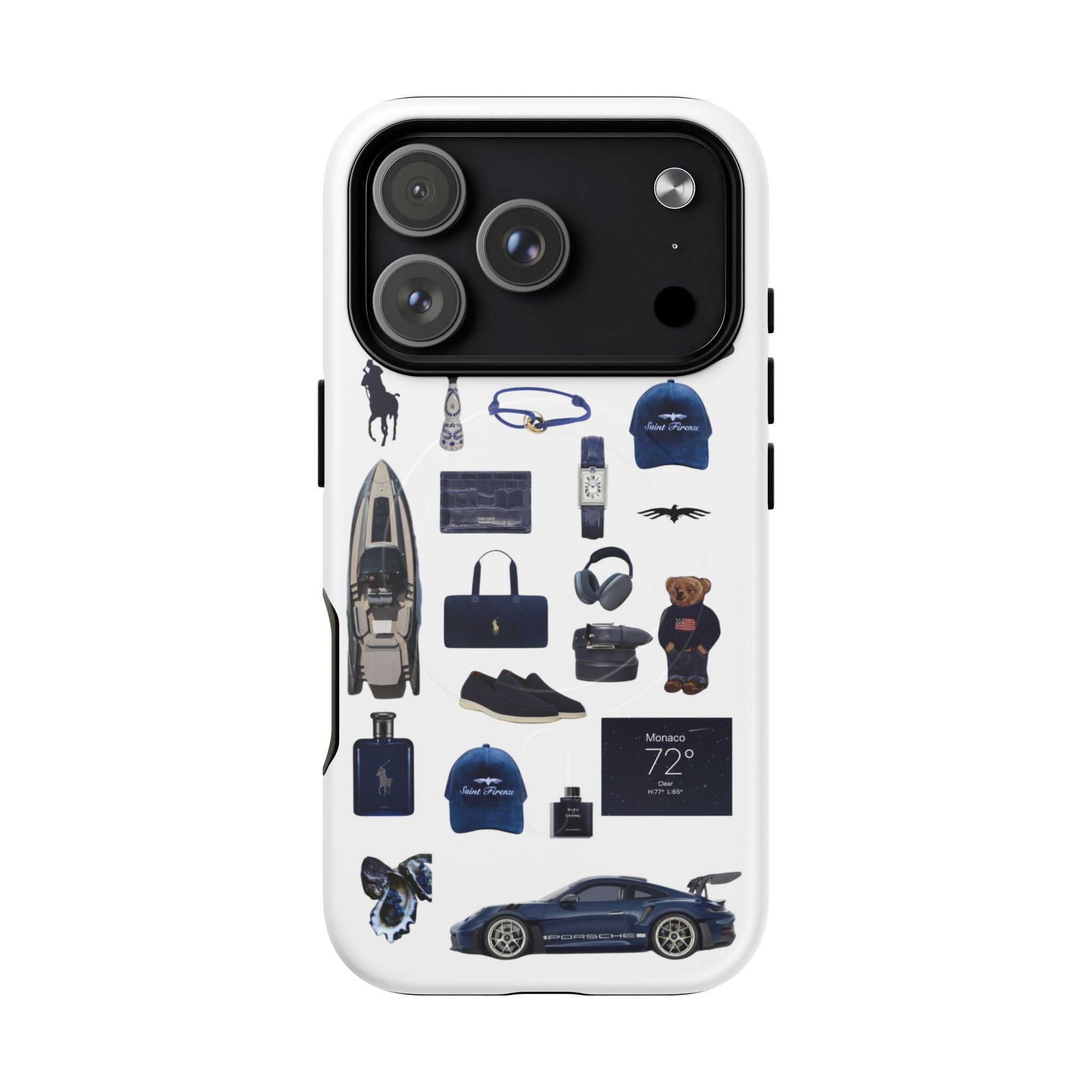 SAEVO Riviera Blue Magnetic iPhone Case