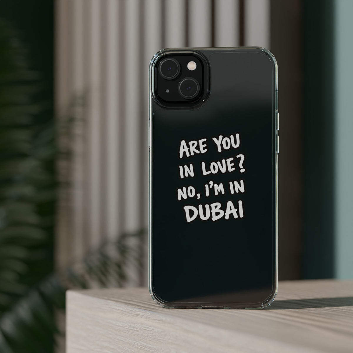 Dubai Love Clear Impact-Resistant Case