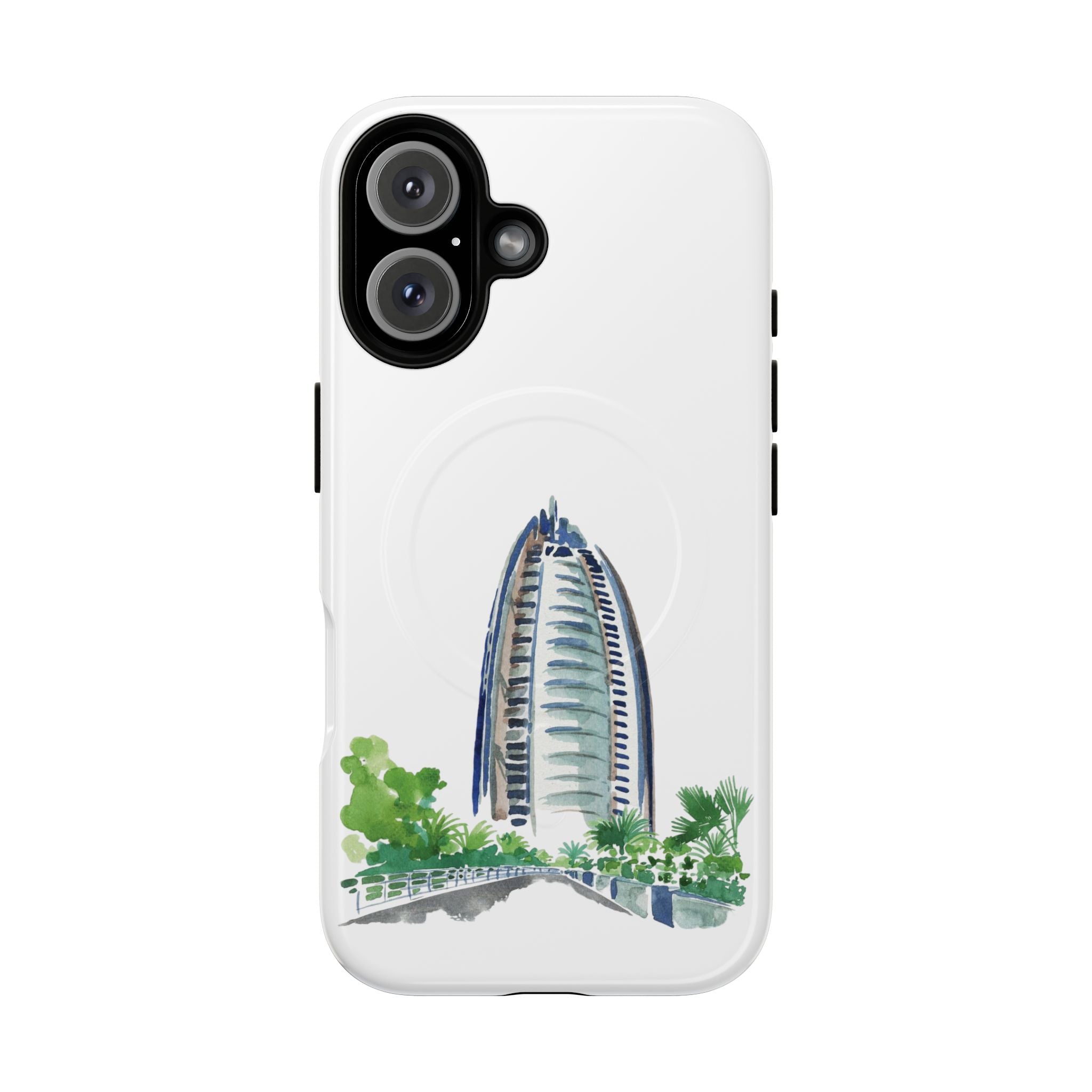 SAEVO Burj Al Arab Watercolor Magnetic iPhone Case
