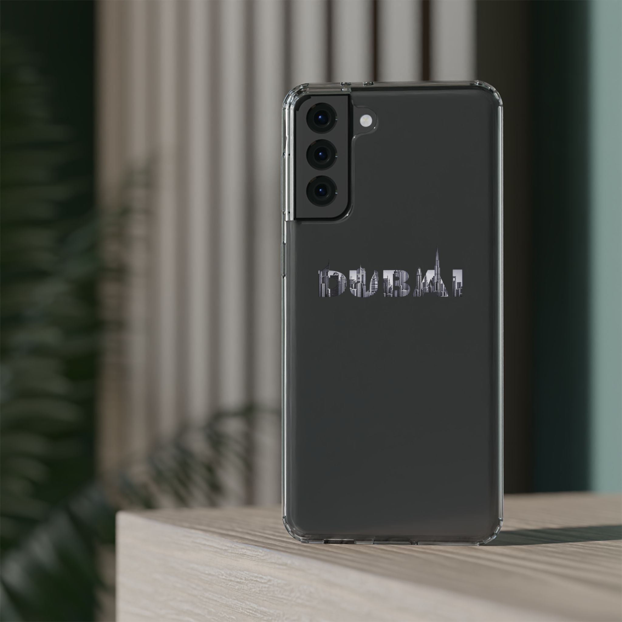 Dubai Skyline Clear Impact-Resistant Case