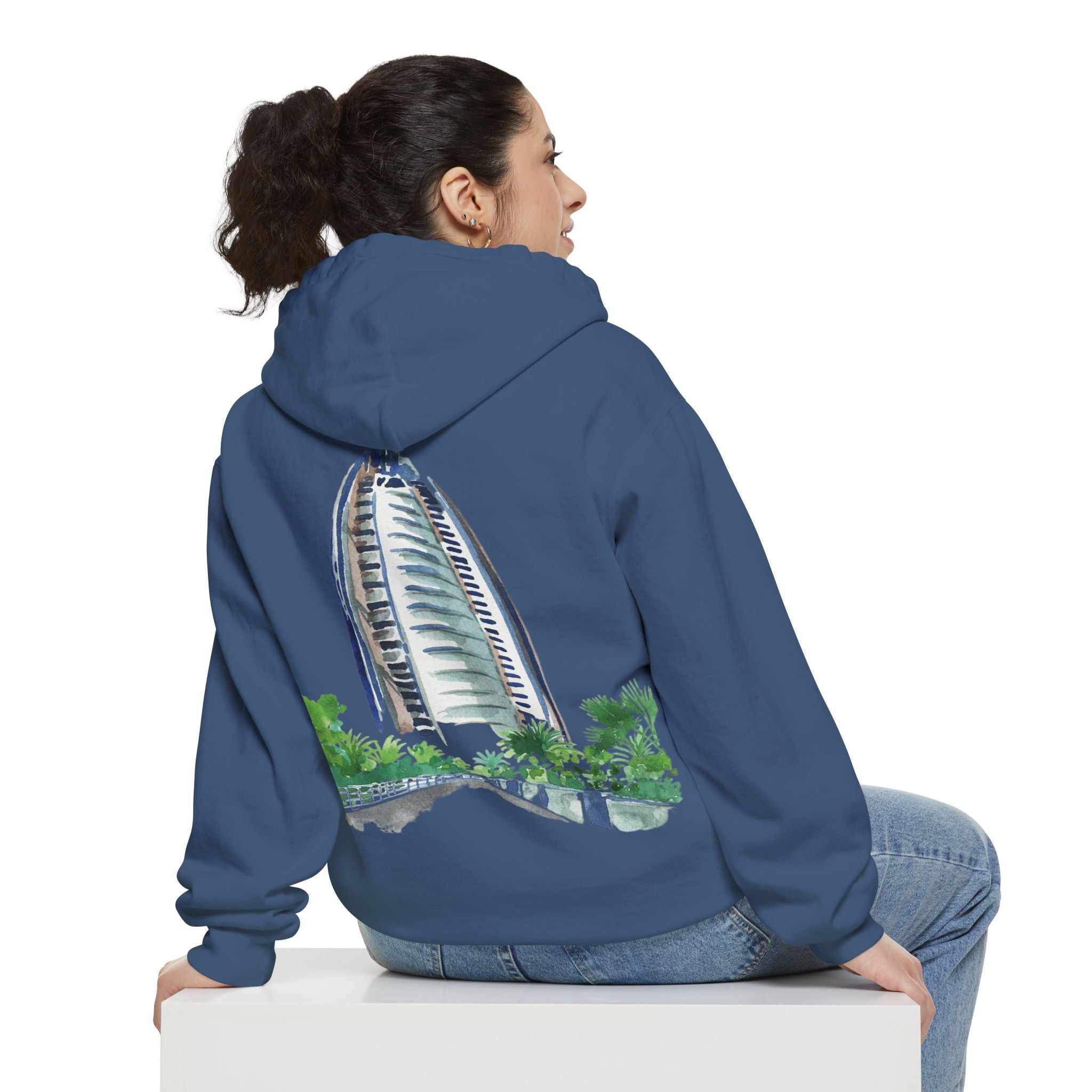 SAEVO Burj Al Arab Watercolor Hoodie