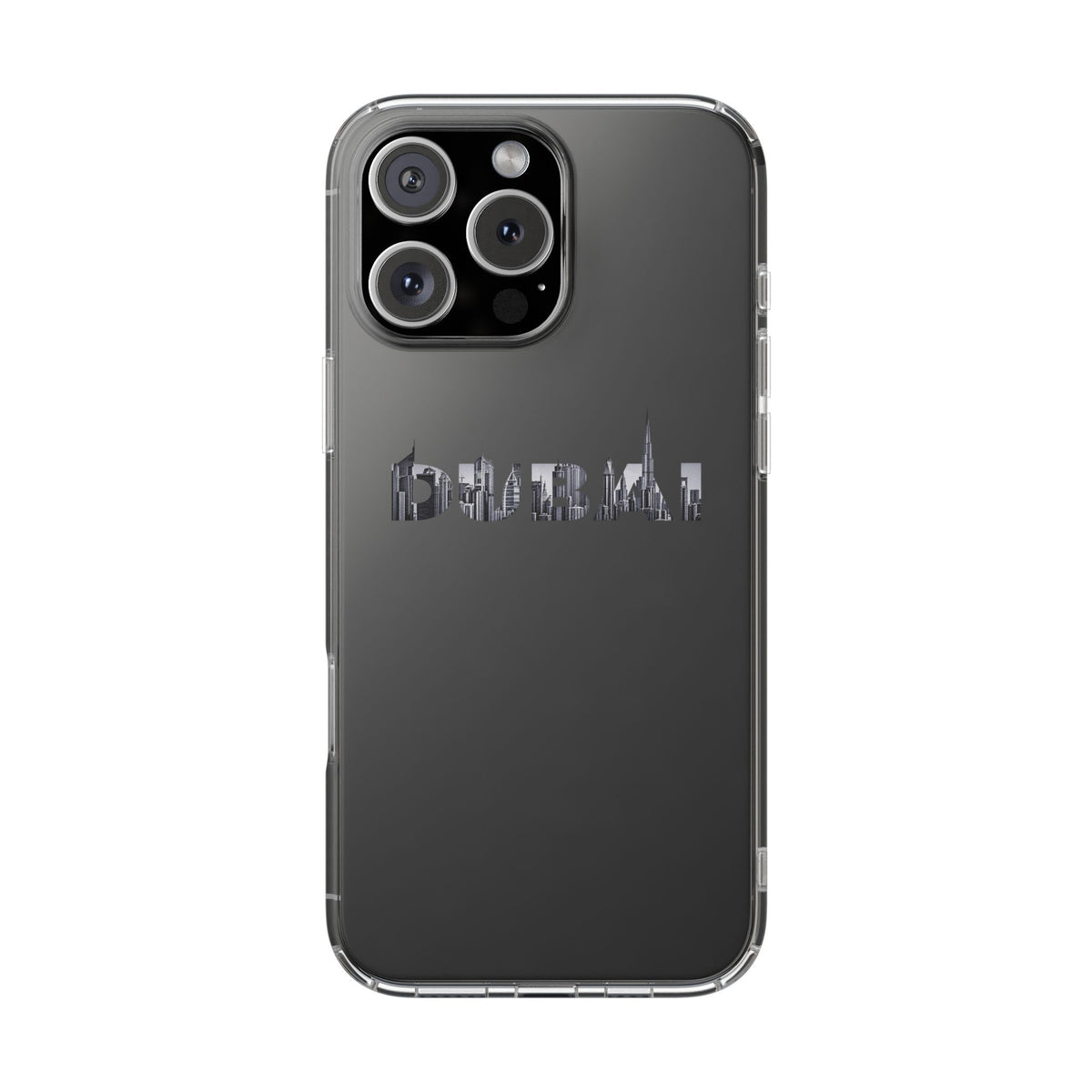 Dubai Skyline Clear Impact-Resistant Case