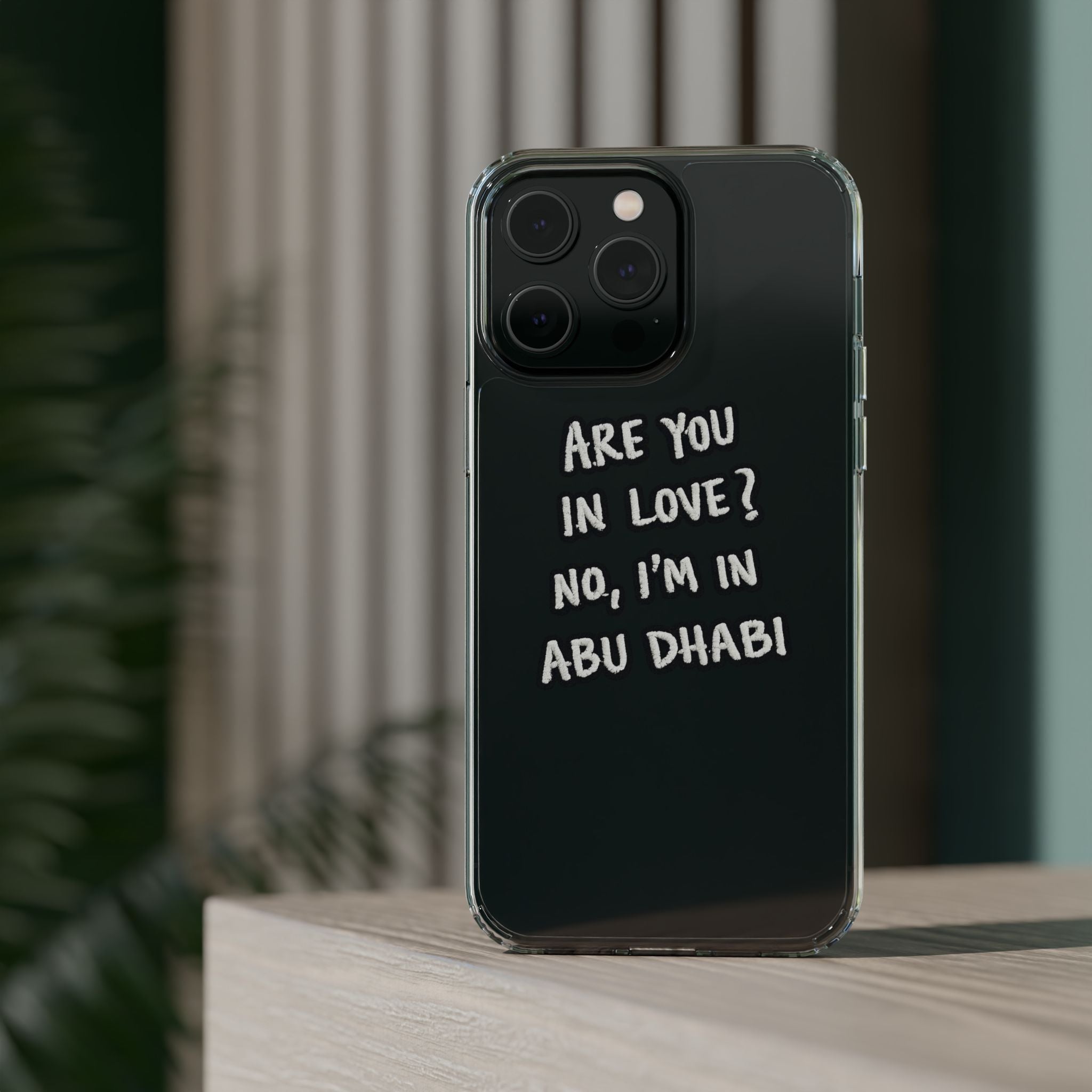 Abu Dhabi Love Clear Case