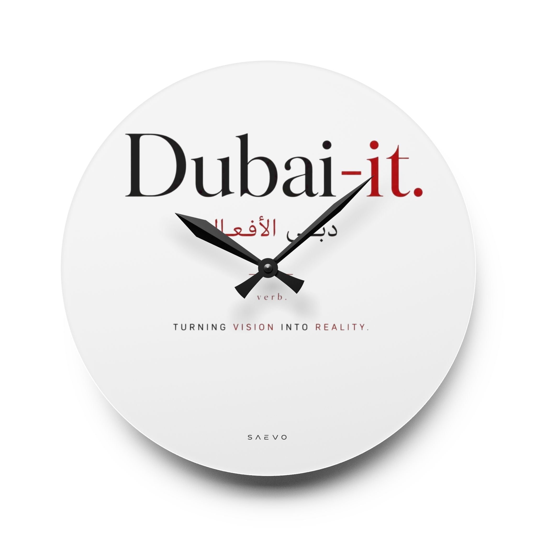 SAEVO Dubai-it Acrylic Wall Clock