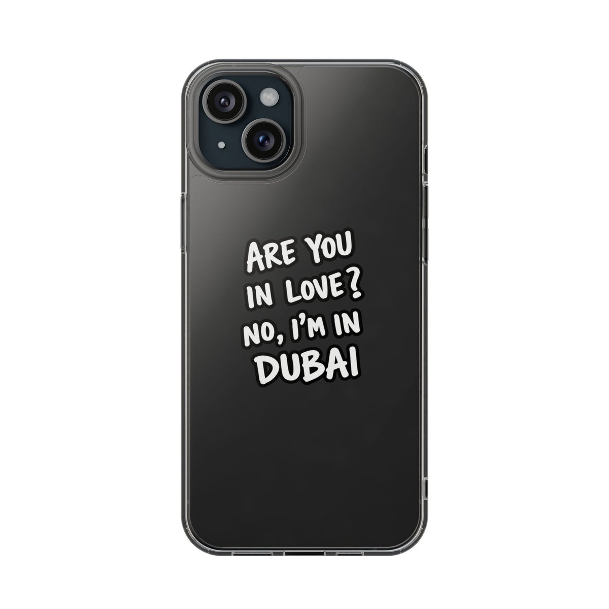 Dubai Love Clear Impact-Resistant Case