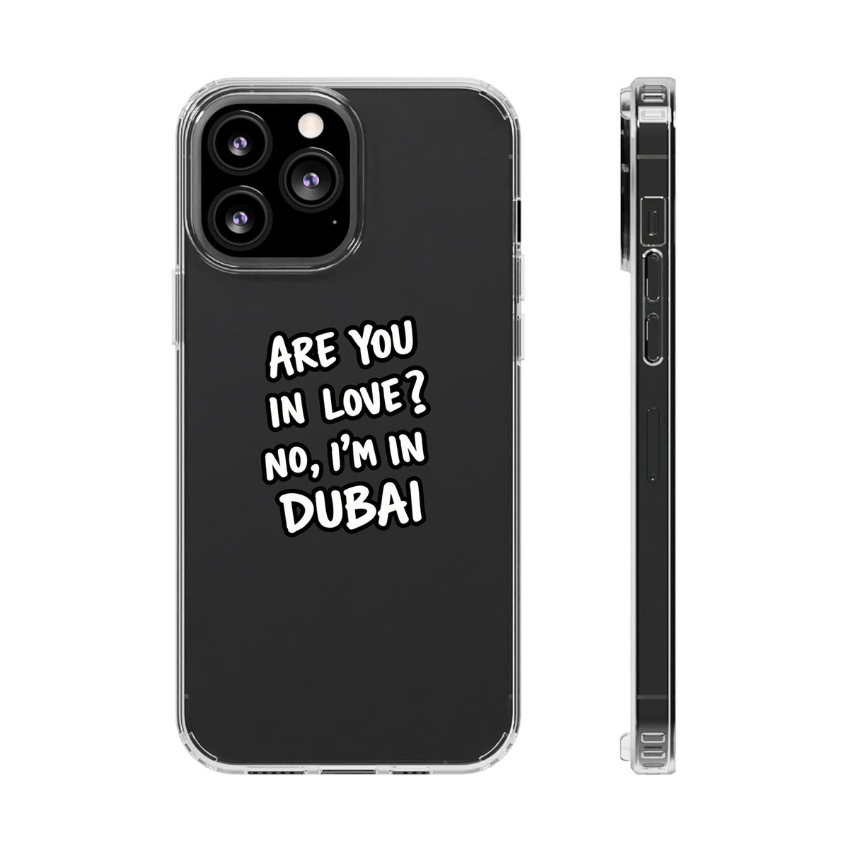 Dubai Love Clear Impact-Resistant Case