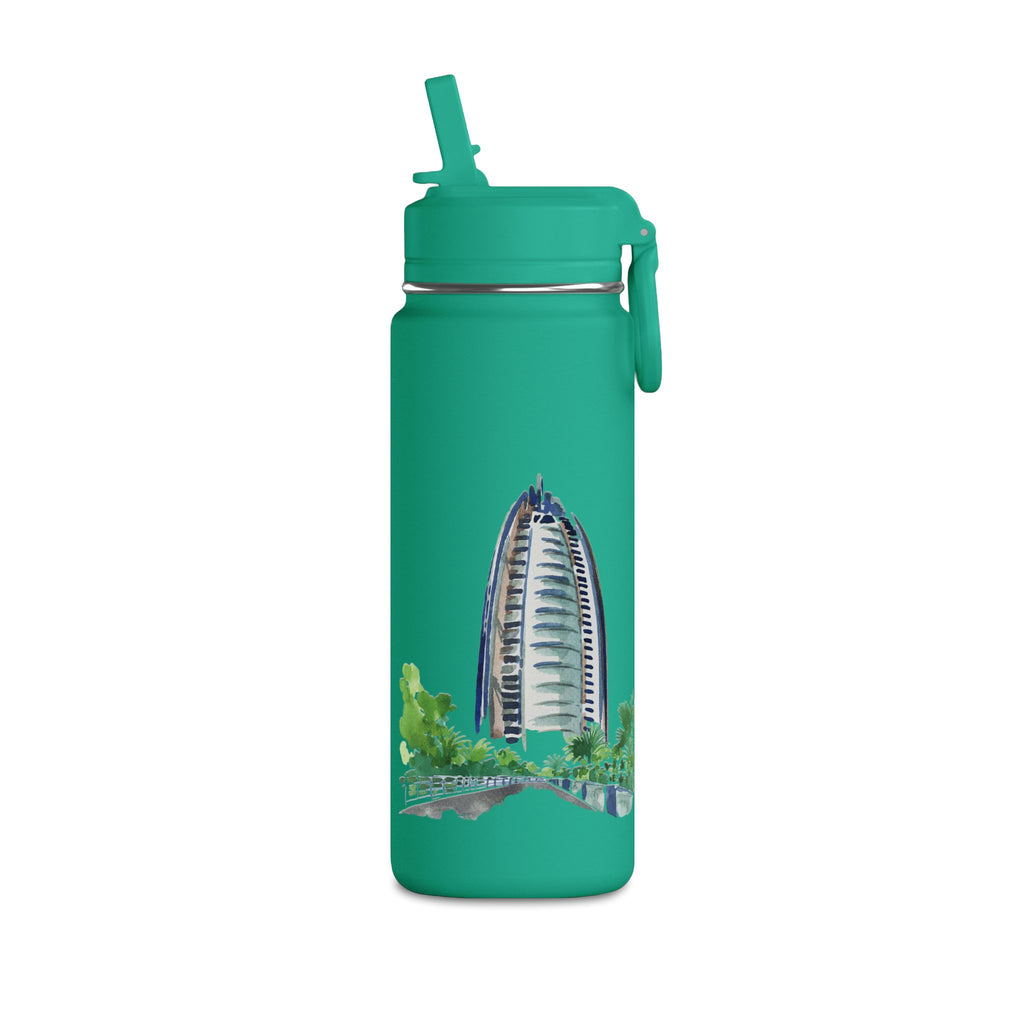 SAEVO Burj Al Arab Watercolor Mini Water Bottle – 0.6L