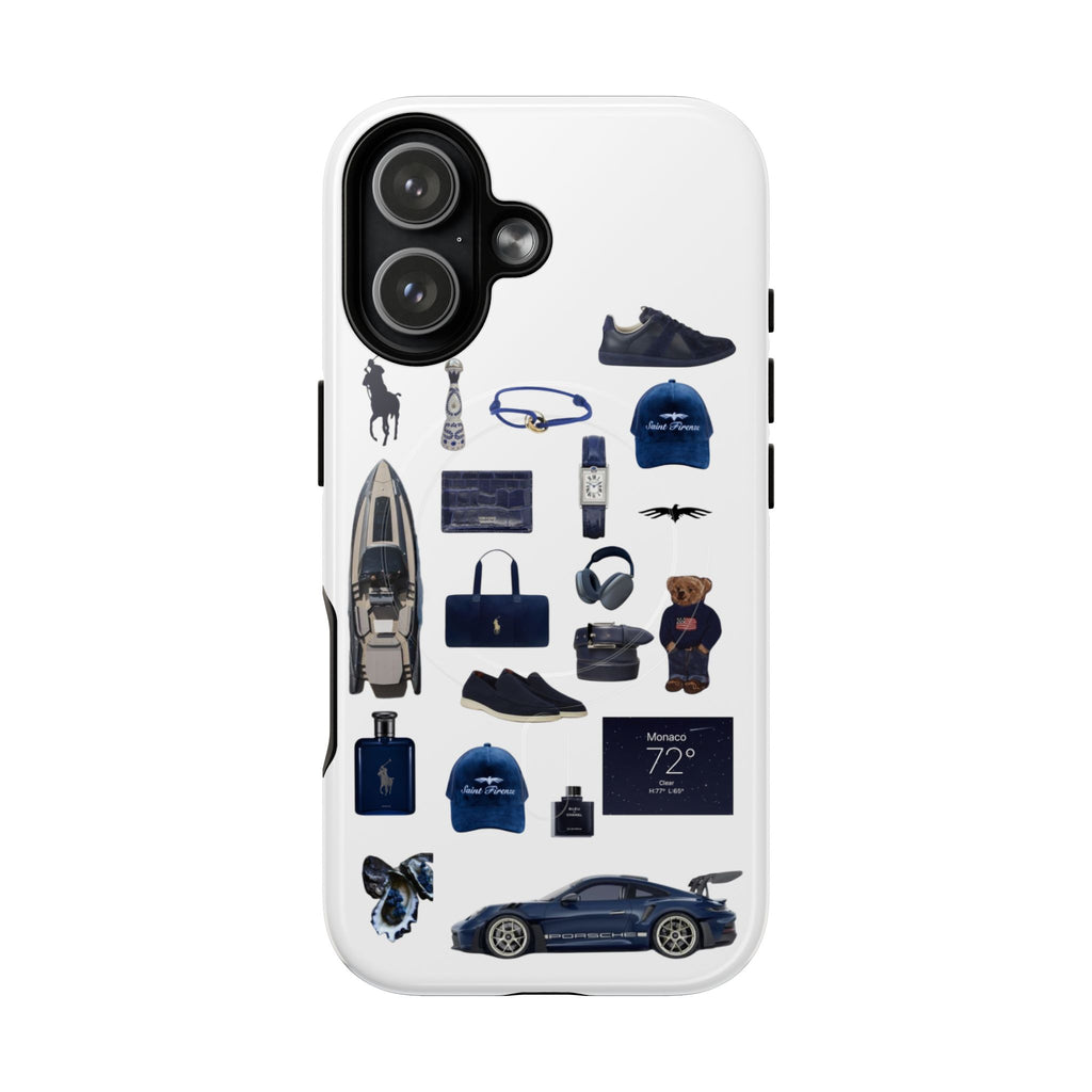 SAEVO Riviera Blue Magnetic iPhone Case