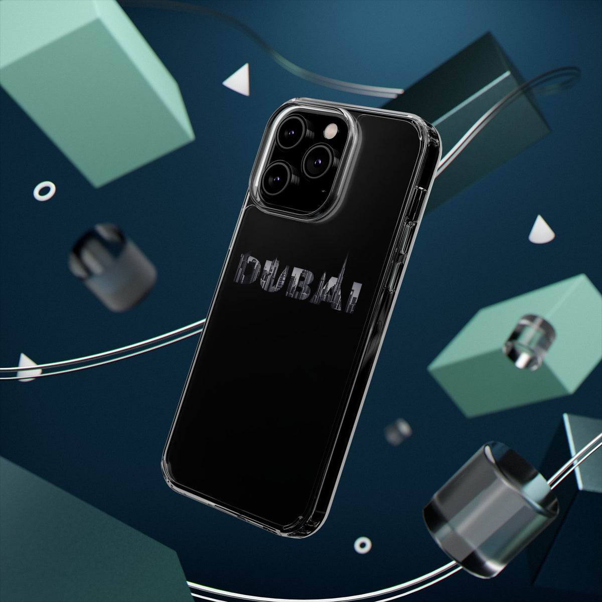 Dubai Skyline Clear Impact-Resistant Case