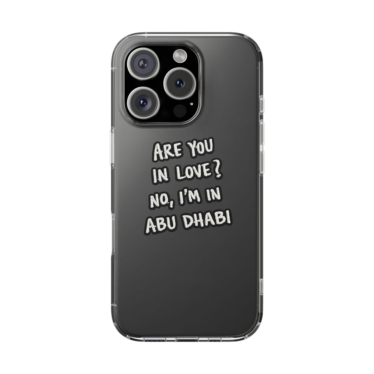 Abu Dhabi Love Clear Case