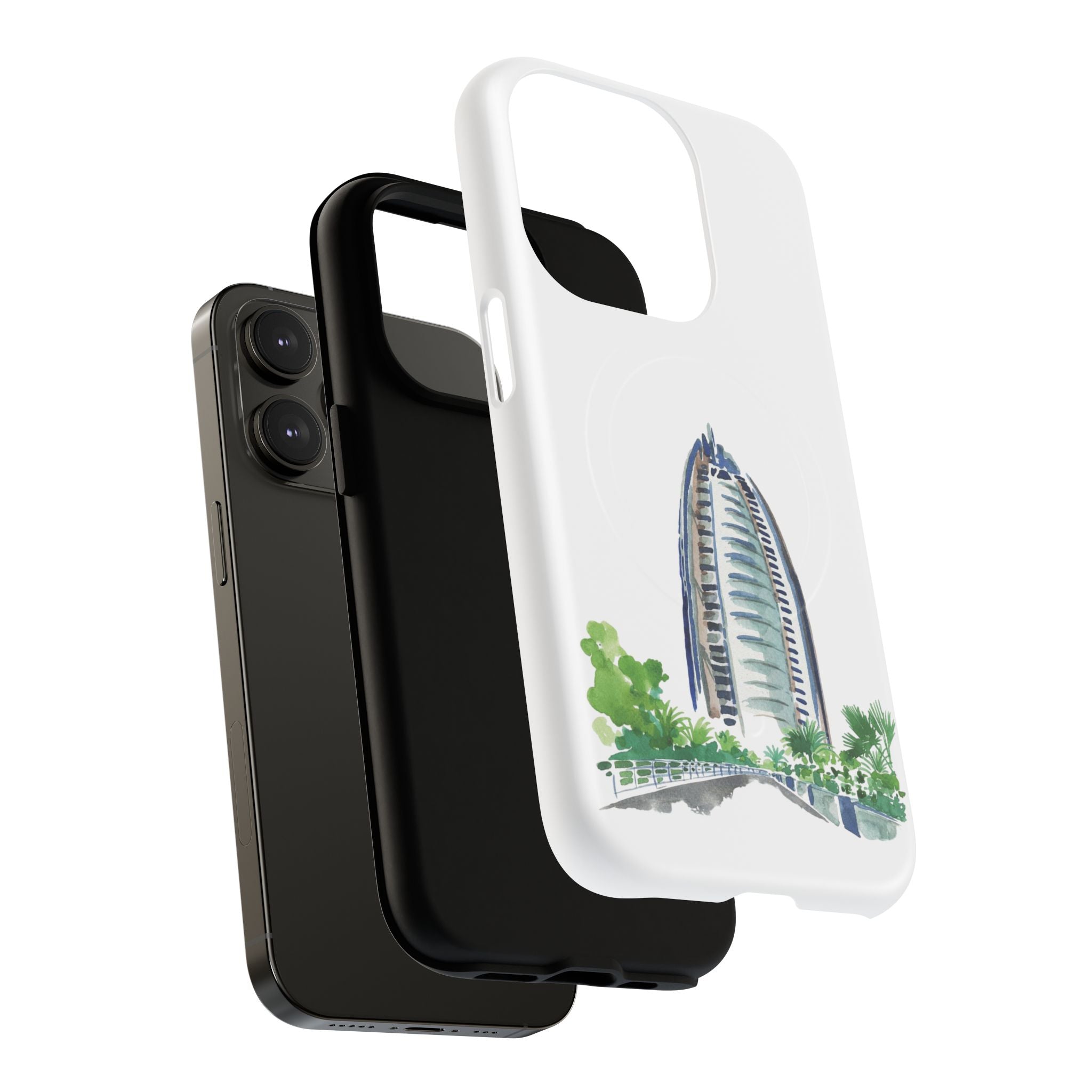SAEVO Burj Al Arab Watercolor Magnetic iPhone Case