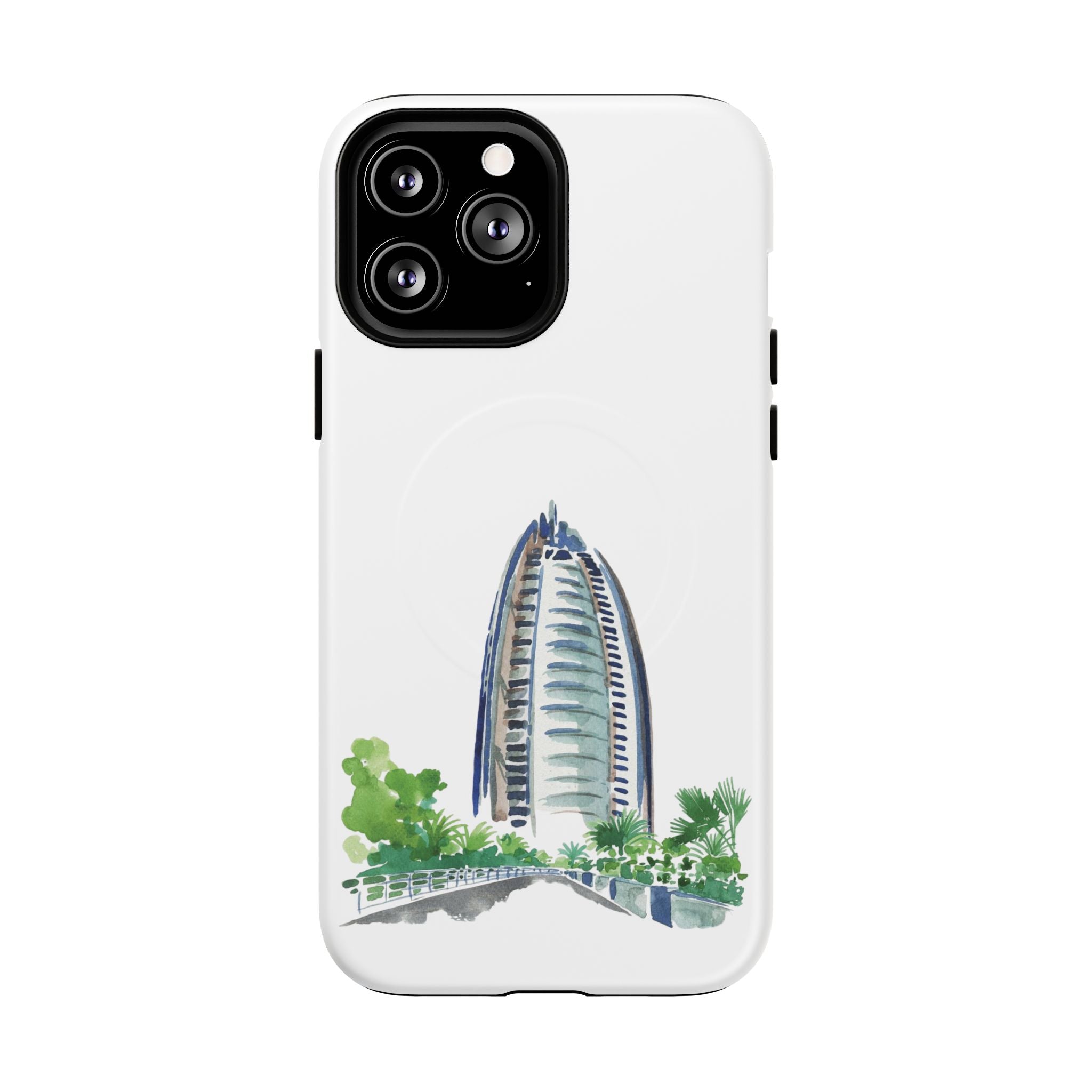 SAEVO Burj Al Arab Watercolor Magnetic iPhone Case