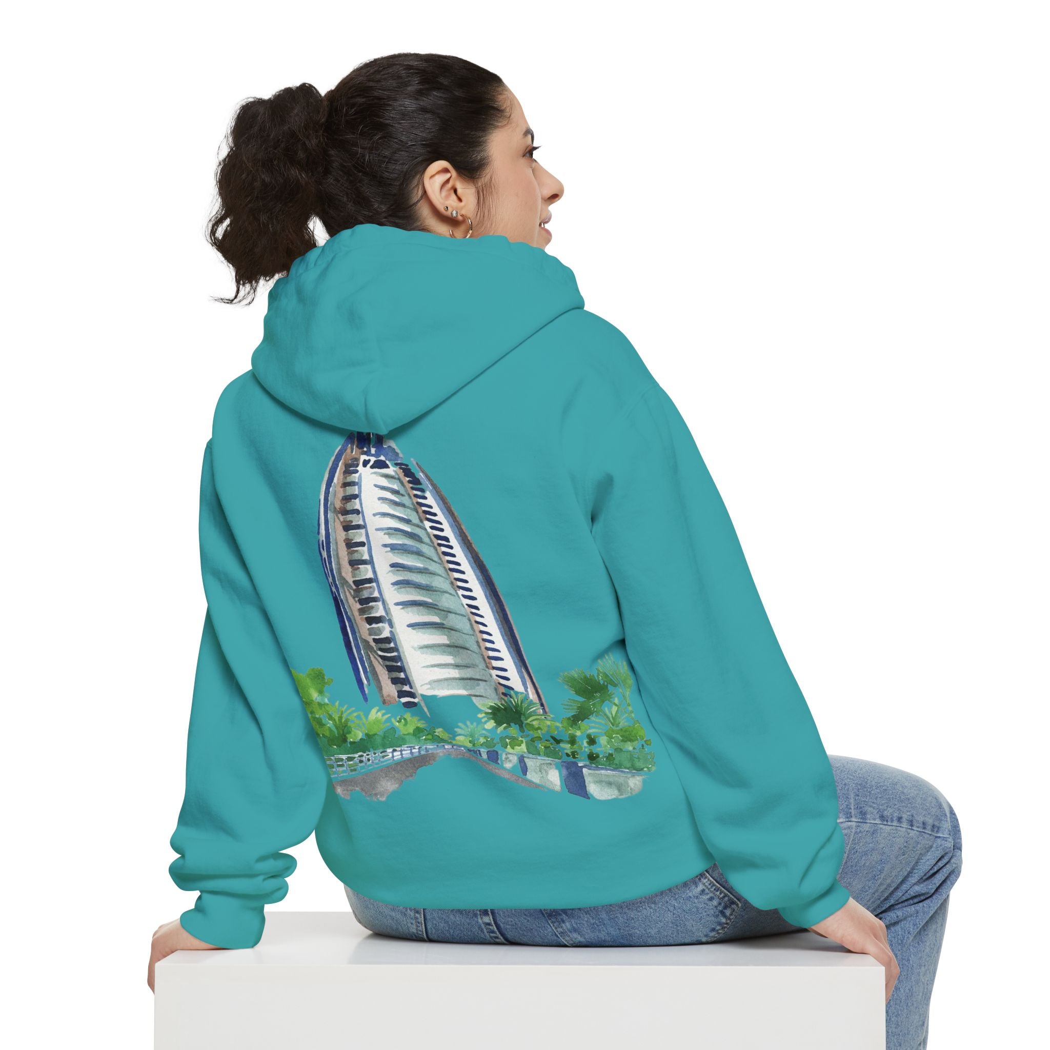 SAEVO Burj Al Arab Watercolor Hoodie