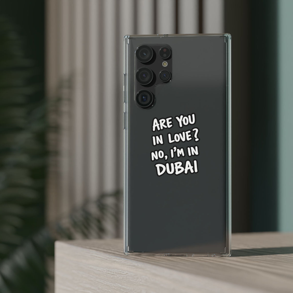 Dubai Love Clear Impact-Resistant Case