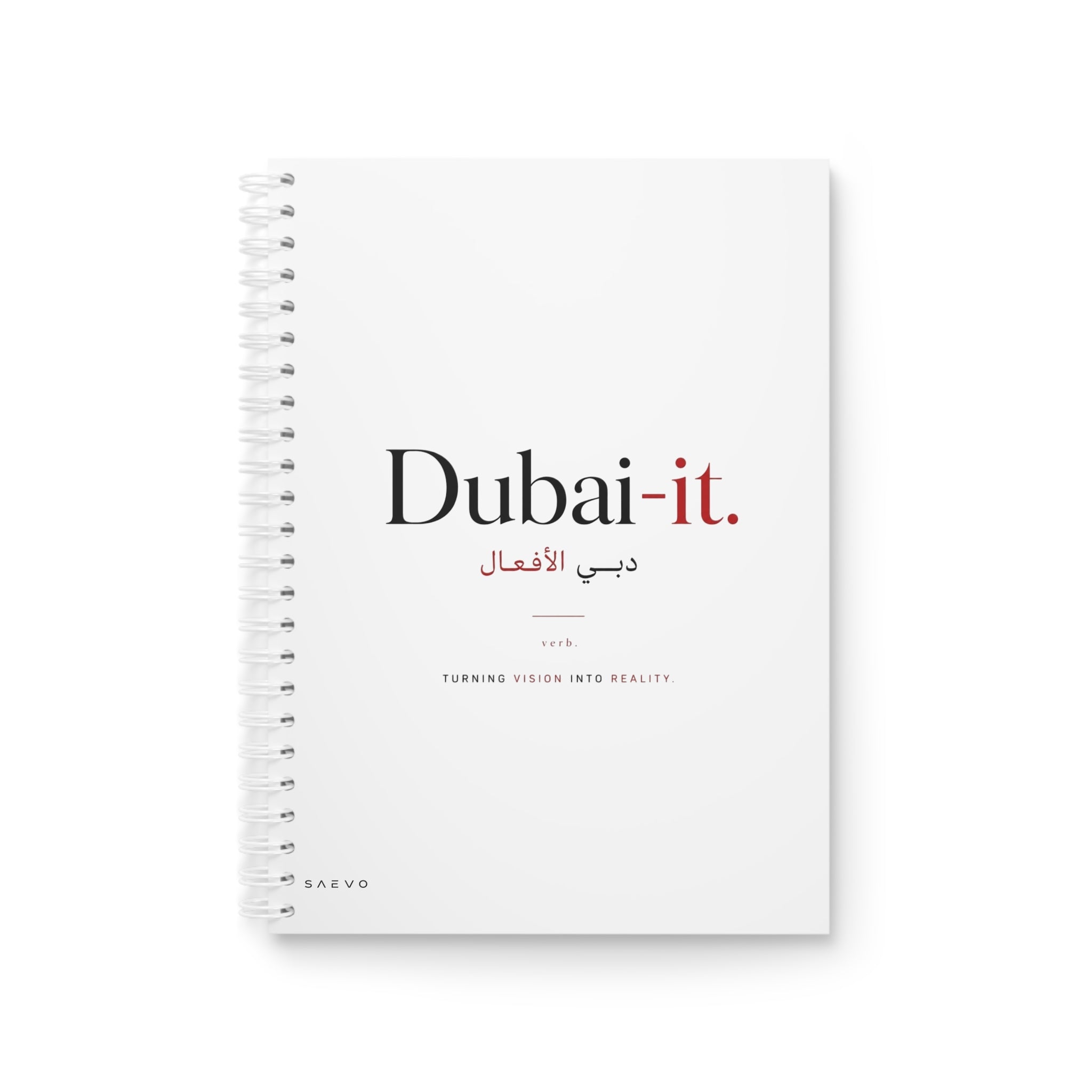 SAEVO Dubai-it Spiral Notebook