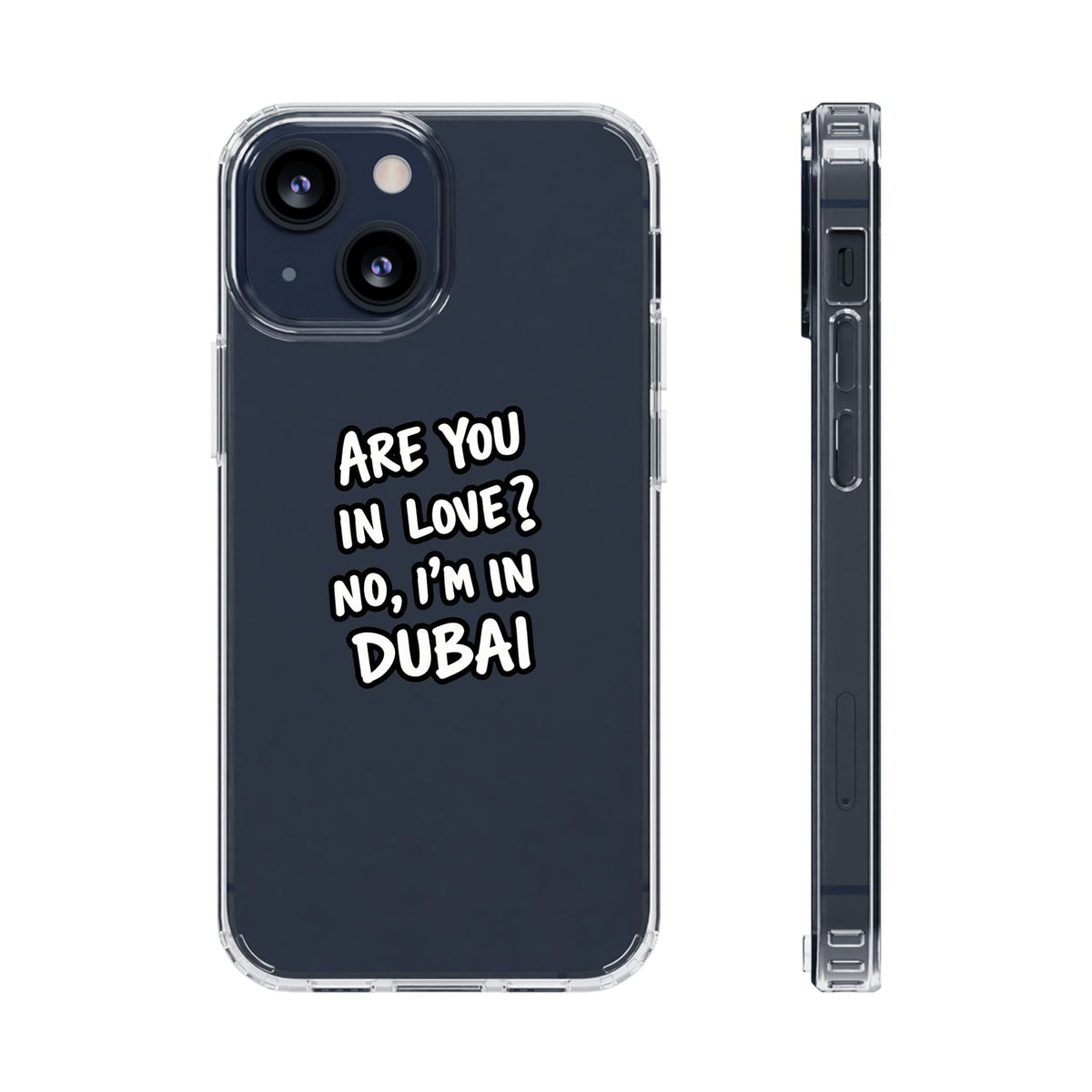 Dubai Love Clear Impact-Resistant Case
