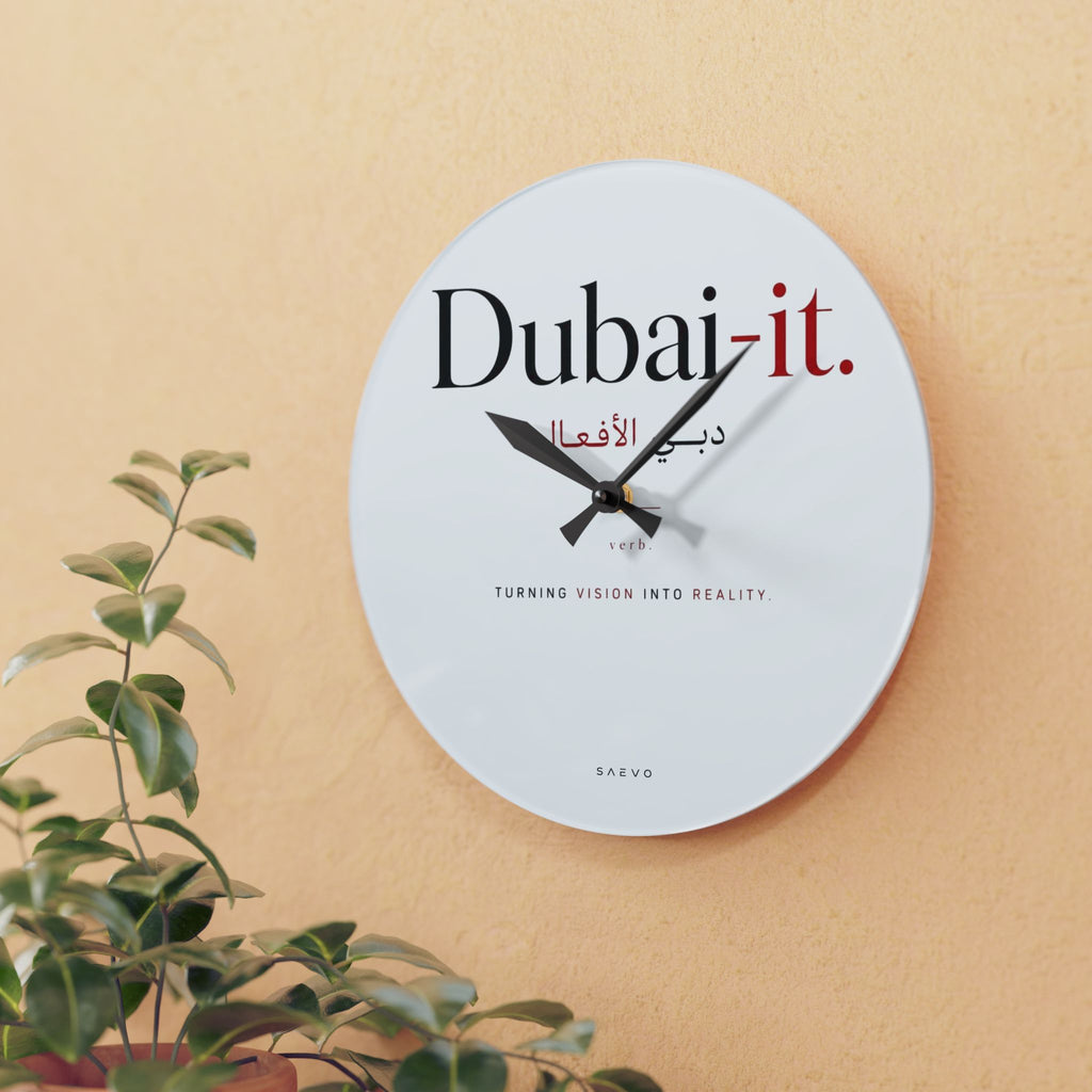 SAEVO Dubai-it Acrylic Wall Clock