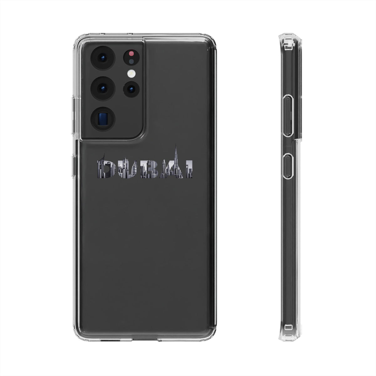 Dubai Skyline Clear Impact-Resistant Case