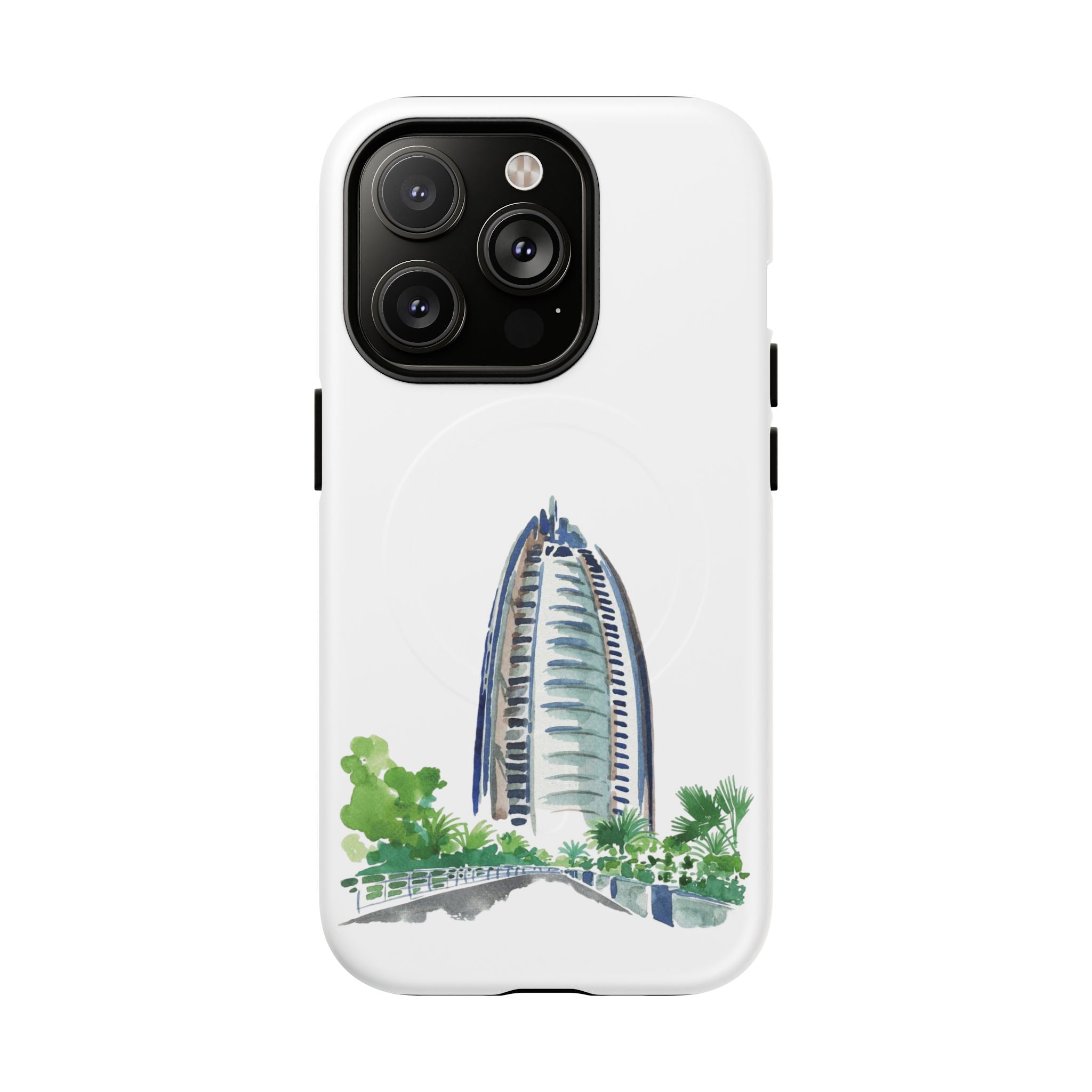 SAEVO Burj Al Arab Watercolor Magnetic iPhone Case